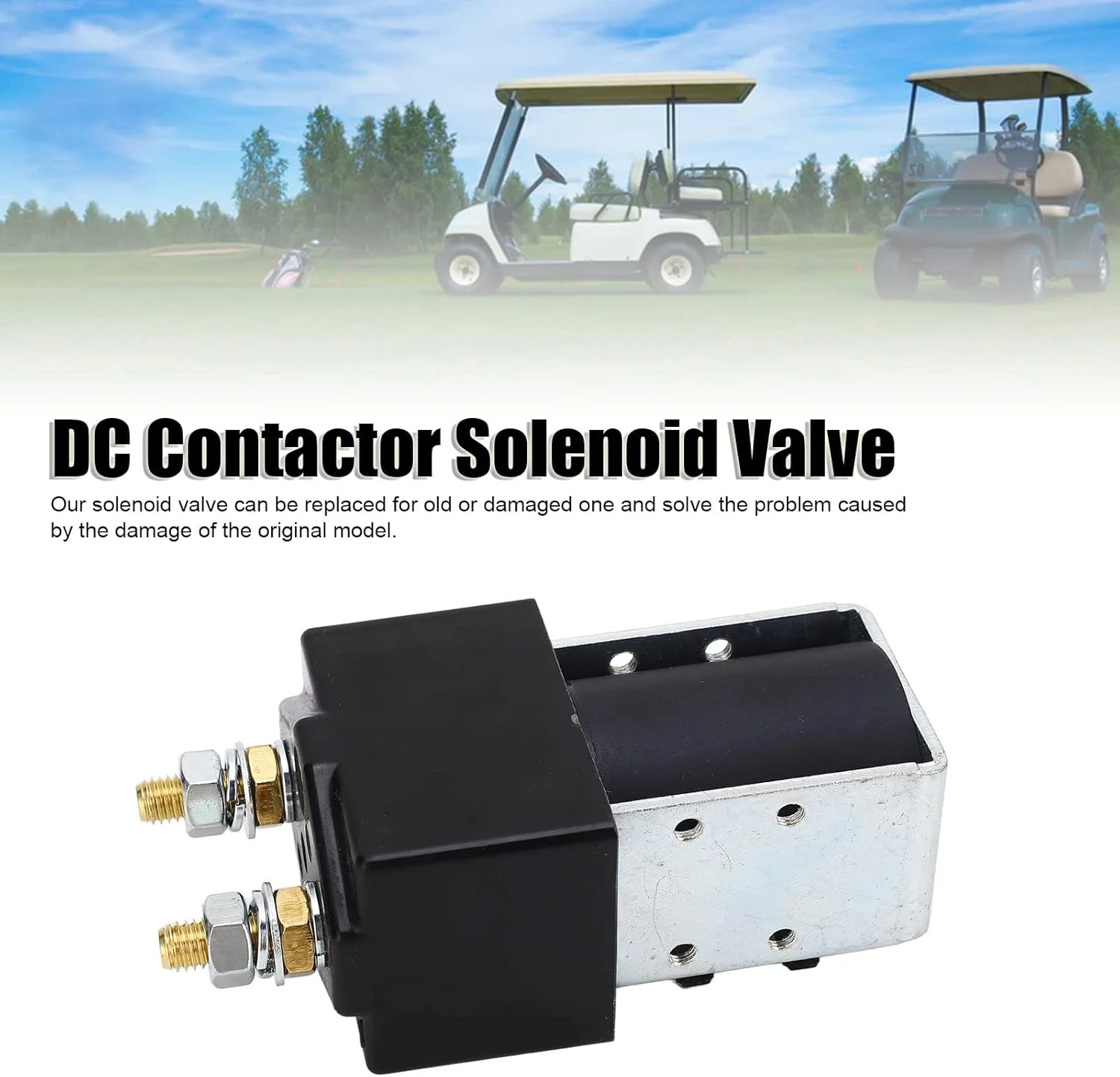 BROLEO 24V DC Contactor Solenoid Valve, Single Pole Single Throw Replacement for EZGO Car, Cart, Truck, Forklift, SW180 200A 24VDC Solenoid Valve with Professional Manufacturing BROLEO 24V DC Contactor Solenoid Valve, Single Pole Single Throw Replacement for EZGO Car, Cart, Truck, Forklift, SW180 200A 24VDC Solenoid Valve with Professional Manufacturing