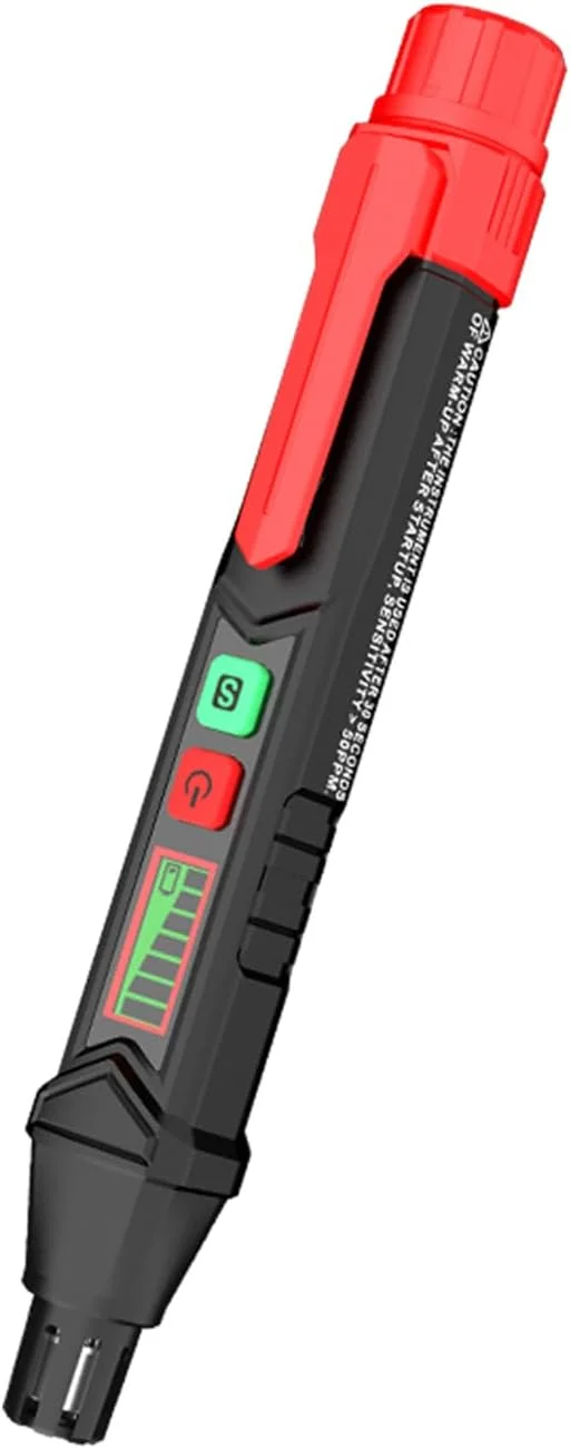 نشت یاب گاز قابل حمل HT60 با آلارم صوتی و تصویری و صفحه نمایش LCD برای تشخیص سریع و مطمئن متان، پروپان و گاز طبیعی، ابزار حرفه ای