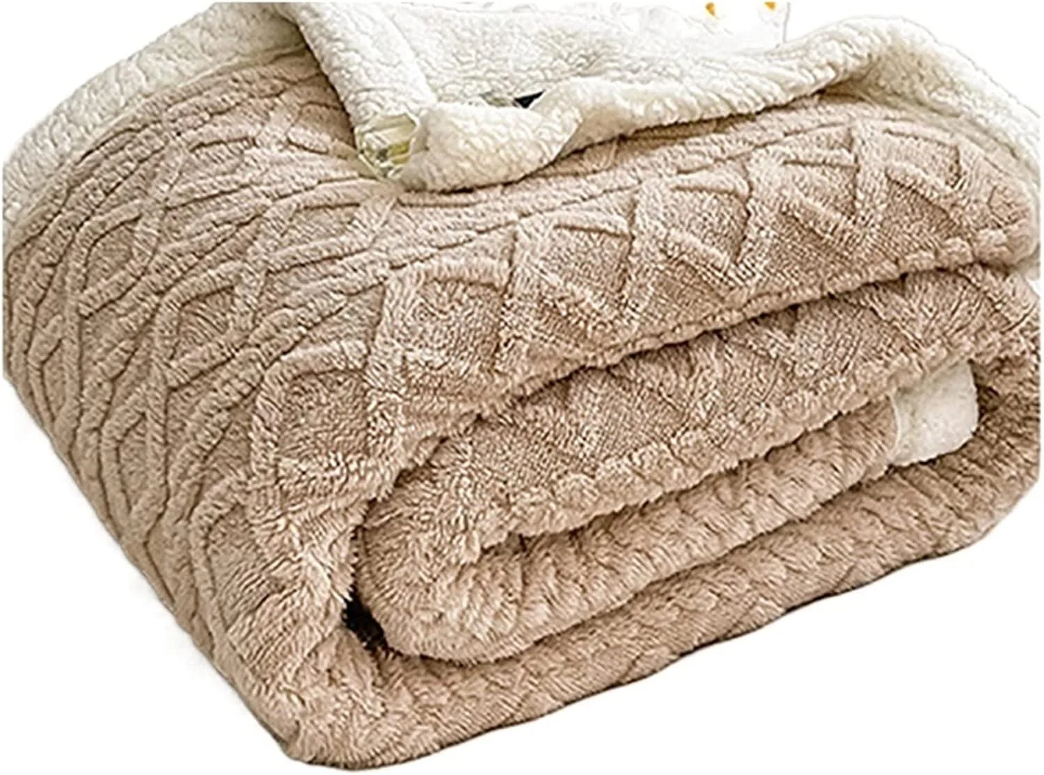پتو زمستانی KRSIAXG، پتوی ضخیم تخت، پتوی دو لایه گرم و نرم برای خانه و مبل