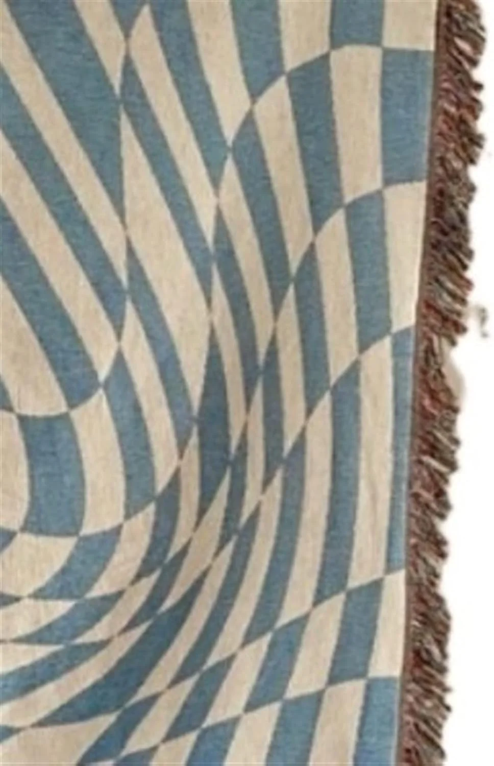 KRSIAXG پتوی آویز دیواری طرح فرشینه برای اتاق نشیمن، پتو، دکور اتاق خواب، طرح موج آبی