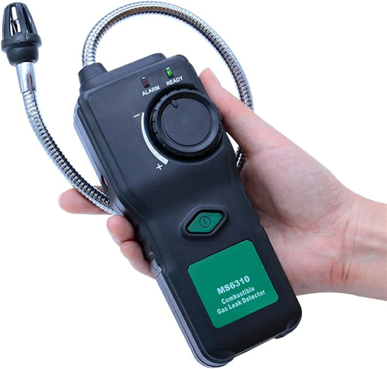 دستگاه تشخیص گاز طبیعی SJHDKLW مدل MS6310، قابل حمل، تستر نشت گازهای قابل اشتعال، آنالایزر گاز طبیعی پروپان با آلارم صوتی و نوری، مناسب برای تشخیص گاز در منزل