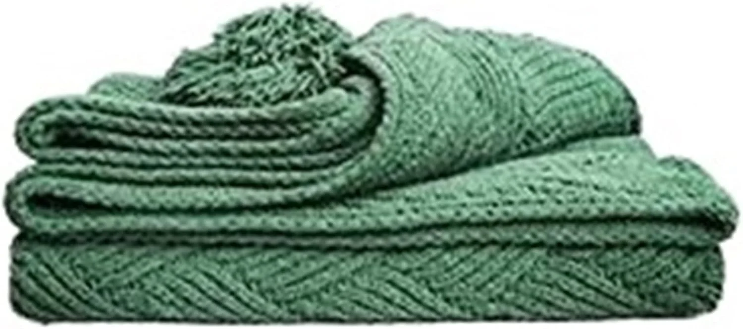 پتوهای KRSIAXG، پتوی بافتنی منگوله دار برای مبل، پتوی فوق العاده نرم، پتوی سبک وزن و دکوری دنج برای مبل