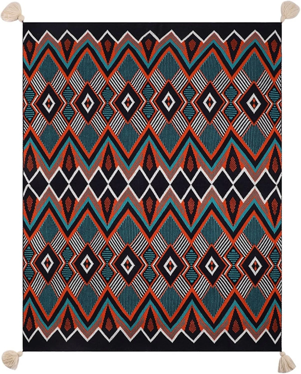 پتو KRSIAXG بافتنی، پتوی مبل، پتوی طرح دار، تزئین تخت، حوله مبل، روکش تخت، پرده آویز، روتختی (Hortel، 130x220cm)