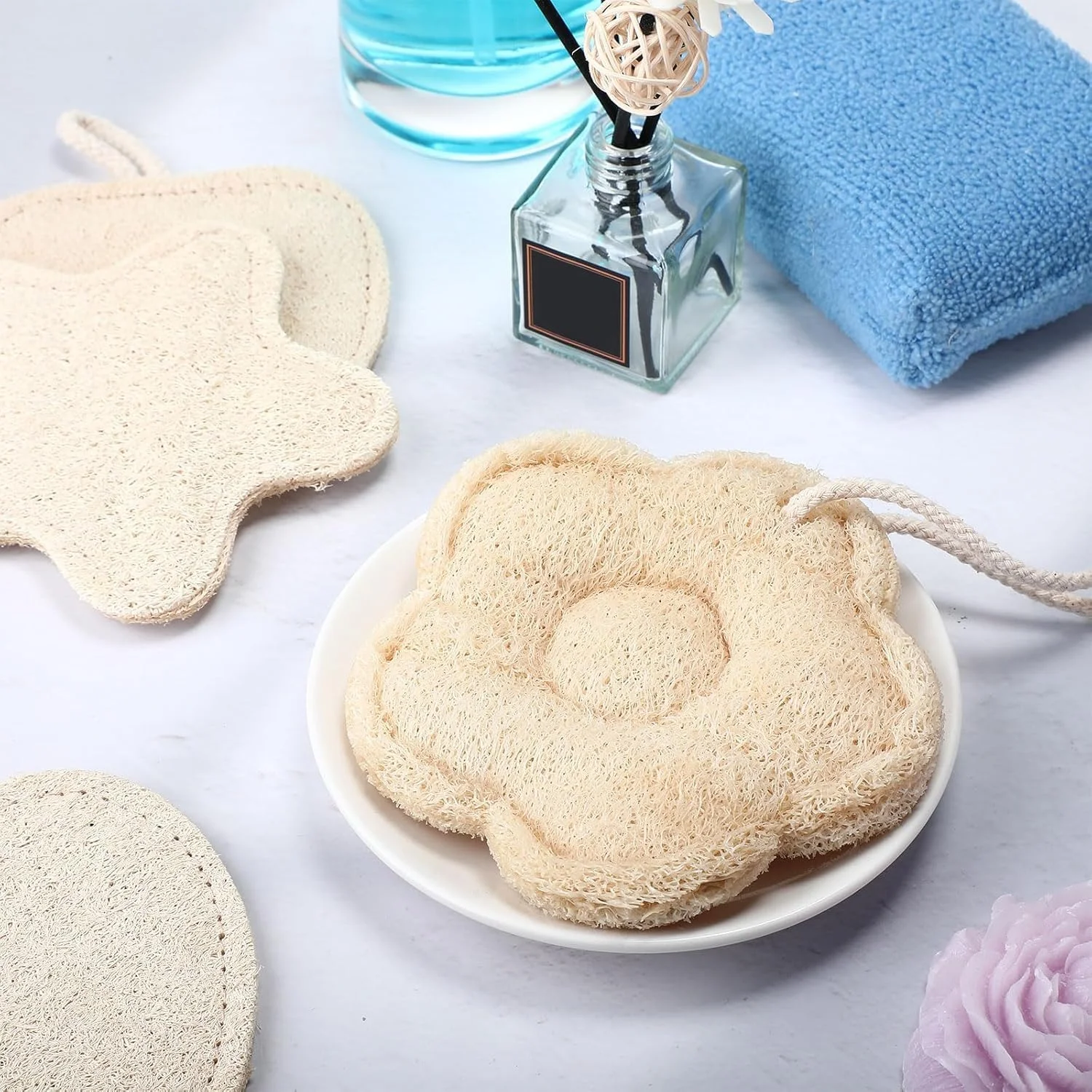 بسته 6 عددی اسفنج لوفا طبیعی، اسکرابر بدن، اسفنج لایه بردار برای زنان و مردان، اسکرابر صورت و بدن زیست تخریب پذیر برای ایجاد کف غنی، لوفا سبک وزن مناسب سفر (اشکال مختلف) بسته 6 عددی اسفنج لوفا طبیعی، اسکرابر بدن، اسفنج لایه بردار برای زنان و مردان، اسکرابر صورت و بدن زیست تخریب پذیر برای ایجاد کف غنی، لوفا سبک وزن مناسب سفر (اشکال مختلف)