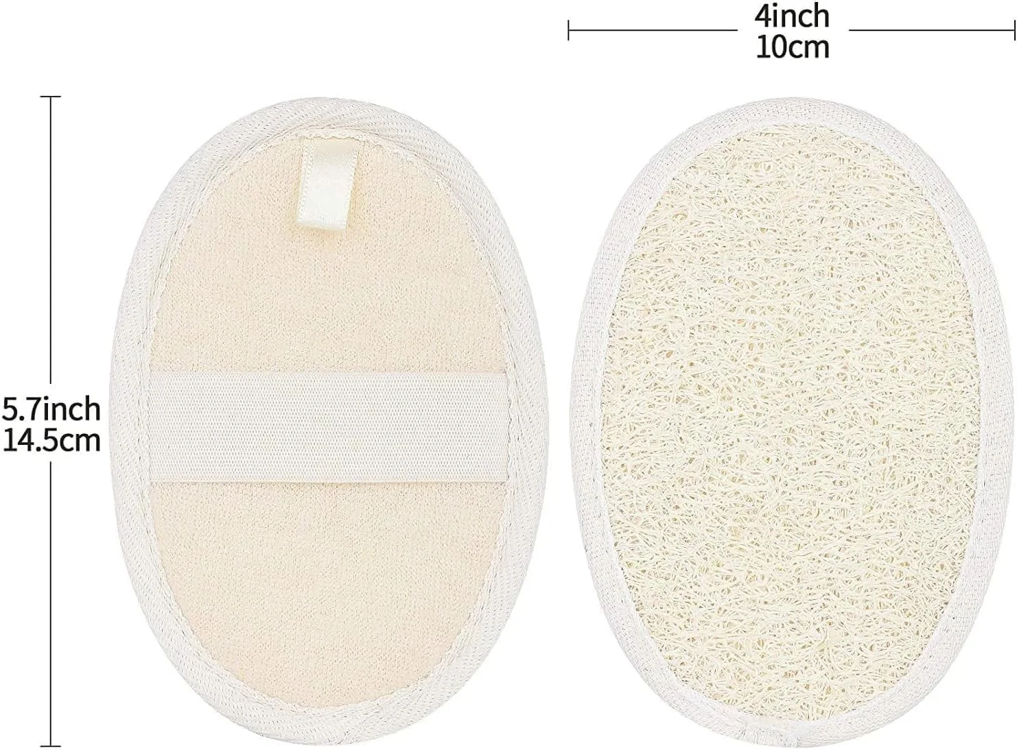 لیف اسفنجی طبیعی لوفا، لایه بردار بدن، بدون تحریک پوست، مناسب آقایان، بانوان و کودکان، اسکرابر دوش برای بدن و صورت - 2 عدد لیف اسفنجی طبیعی لوفا، لایه بردار بدن، بدون تحریک پوست، مناسب آقایان، بانوان و کودکان، اسکرابر دوش برای بدن و صورت - 2 عدد
