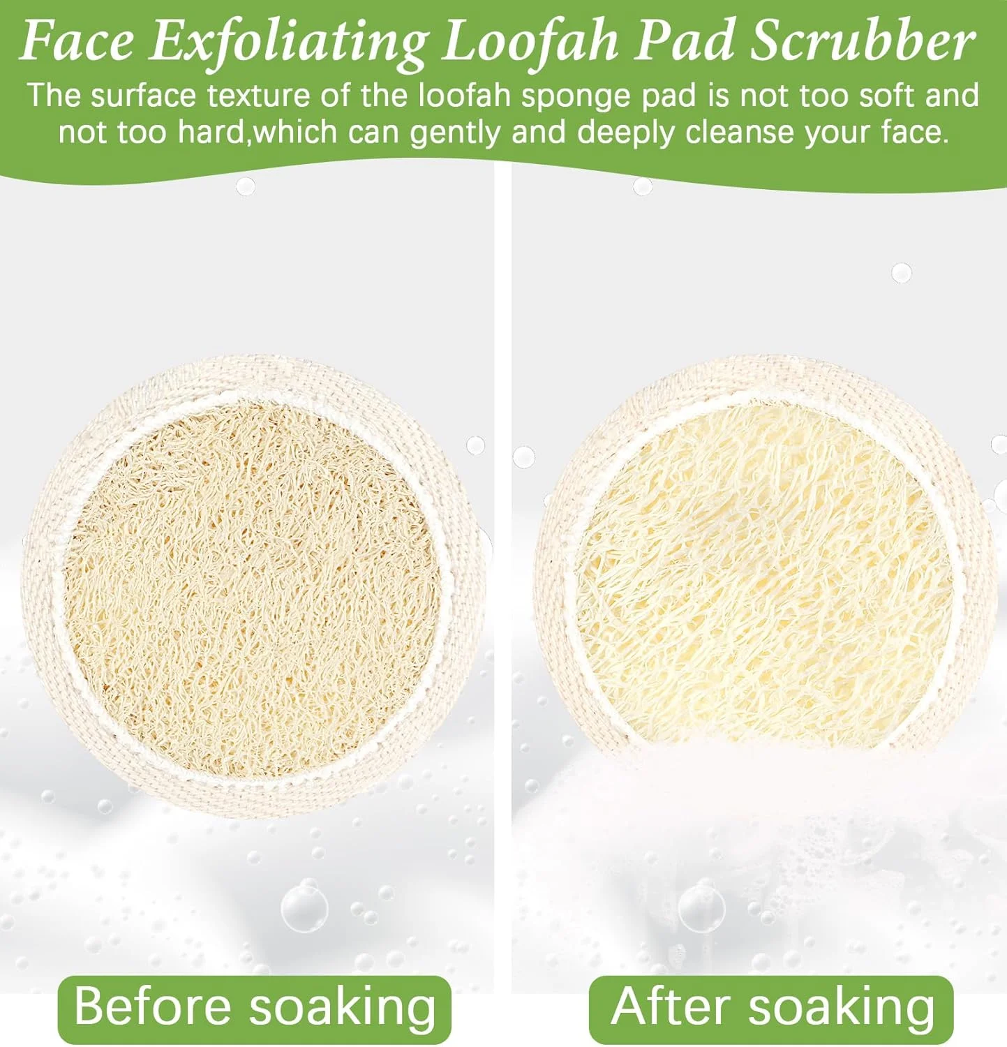 لیف صورت 6 عددی، پدهای لایه بردار صورت 2.5 اینچی برای آرایش، پاکسازی، ماساژ منافذ و پاکسازی عمیق جوش های سرسیاه (بژ)