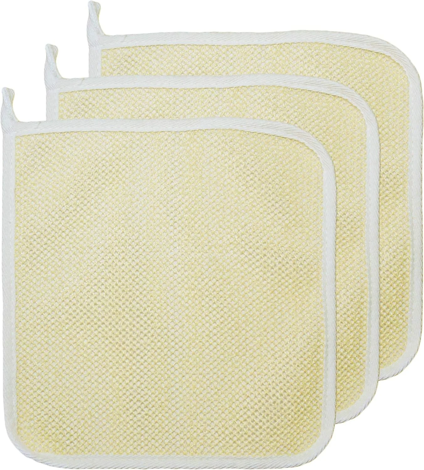 ست 3 عددی اسکراب لایه بردار دو طرفه با بافت نرم و حوله تری نرم، مناسب اسپا خانگی، لایه برداری صورت و بدن - اسکرابر دوش - از بین بردن پوست مرده - عالی برای مراقبت از پوست در حمام ماساژ