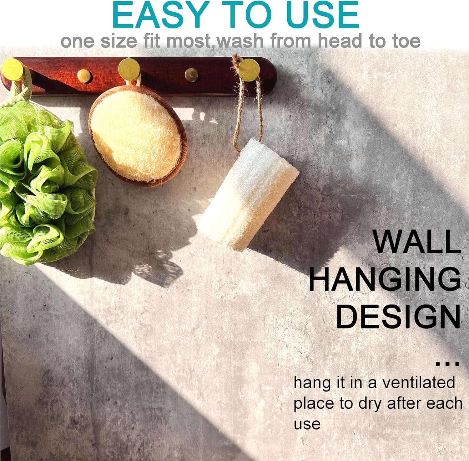 پد لایه بردار طبیعی صورت لیف اسفنجی برس صورت 4"×4"، اسکرابر دوش - اسپا حمام بدن برای مردان و زنان، منبع تجدید پذیر (جلو 100% لیف + پشت 100% تری پنبه ای) بسته 3 عددی پد لایه بردار طبیعی صورت لیف اسفنجی برس صورت 4"×4"، اسکرابر دوش - اسپا حمام بدن برای مردان و زنان، منبع تجدید پذیر (جلو 100% لیف + پشت 100% تری پنبه ای) بسته 3 عددی