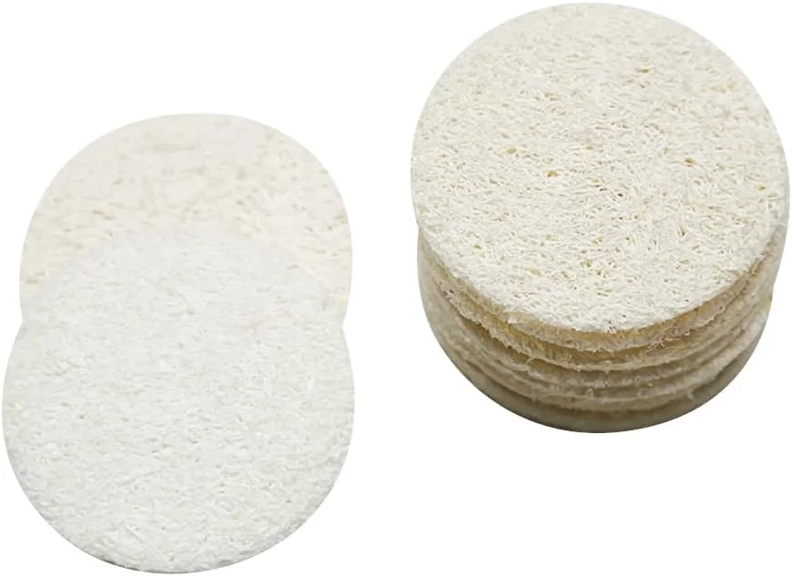 30 عدد پد اسفنجی لوفا لایه بردار، اسفنج های لوفا طبیعی صورت، اسکرابر دوش لوفا، اسفنج های اسکراب صورت، پدهای پاک کننده صورت، اسفنج های حمام بدن برای مردان و زنان