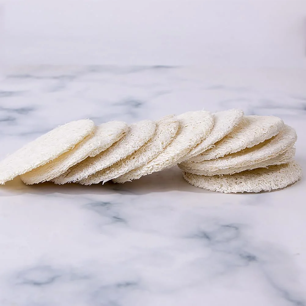 30 عدد پد اسفنجی لوفا لایه بردار، اسفنج های لوفا طبیعی صورت، اسکرابر دوش لوفا، اسفنج های اسکراب صورت، پدهای پاک کننده صورت، اسفنج های حمام بدن برای مردان و زنان