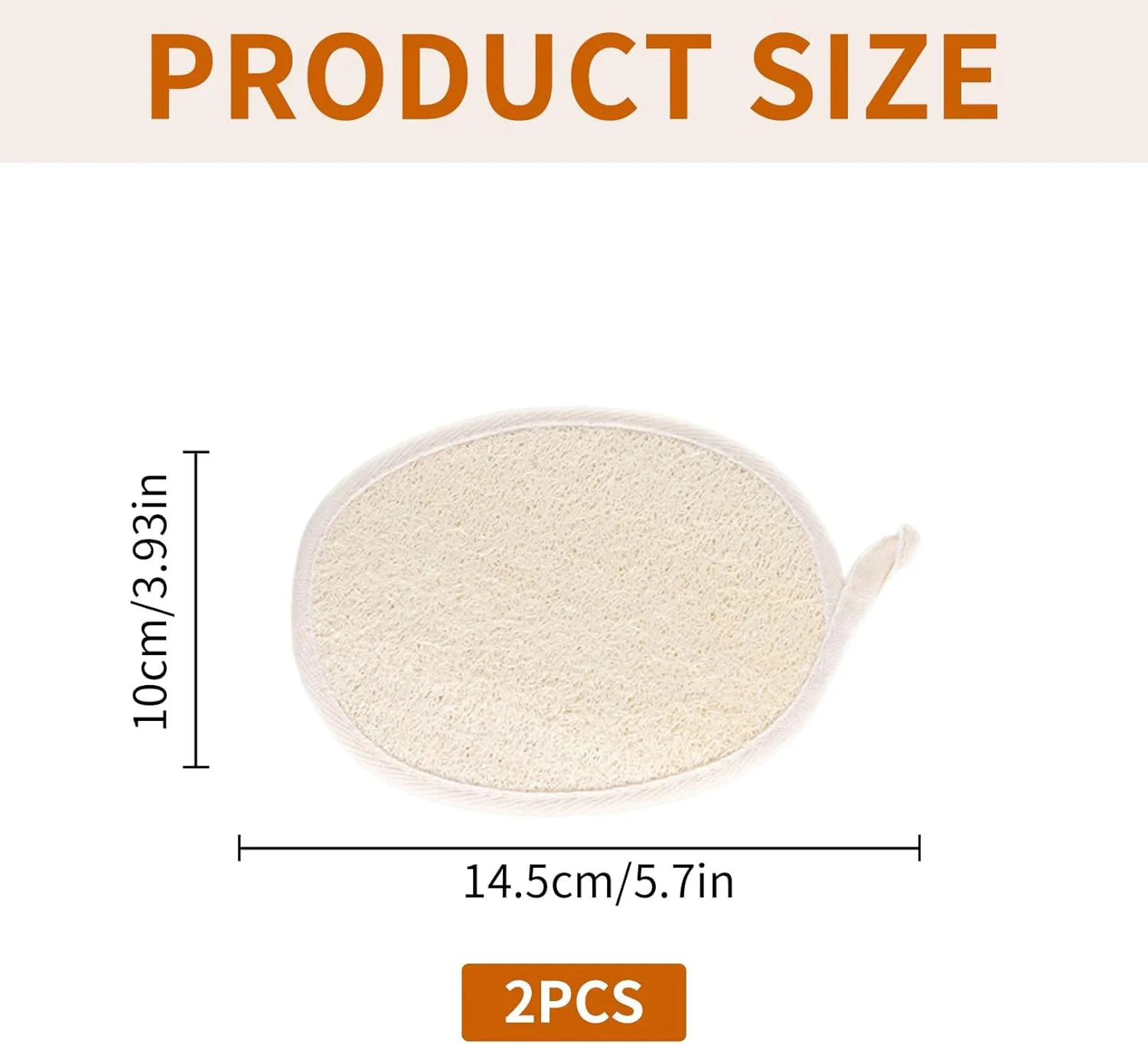 2 عدد اسفنج لوفا، اسفنج لایه بردار، پد لایه بردار صورت، لوفا دوش، اسفنج لوفا لایه بردار، پدهای اسکراب لایه بردار بدن دوش، پدهای شستشوی صورت اسفنج لایه بردار برای زنان و مردان