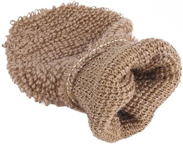 لیف اسکرابر دو طرفه برای پشت با دسته، اسکرابر لایه بردار طبیعی پشت، دستکش لایه بردار بدن برای دوش، مناسب برای آقایان و بانوان برای حمام و شستشو