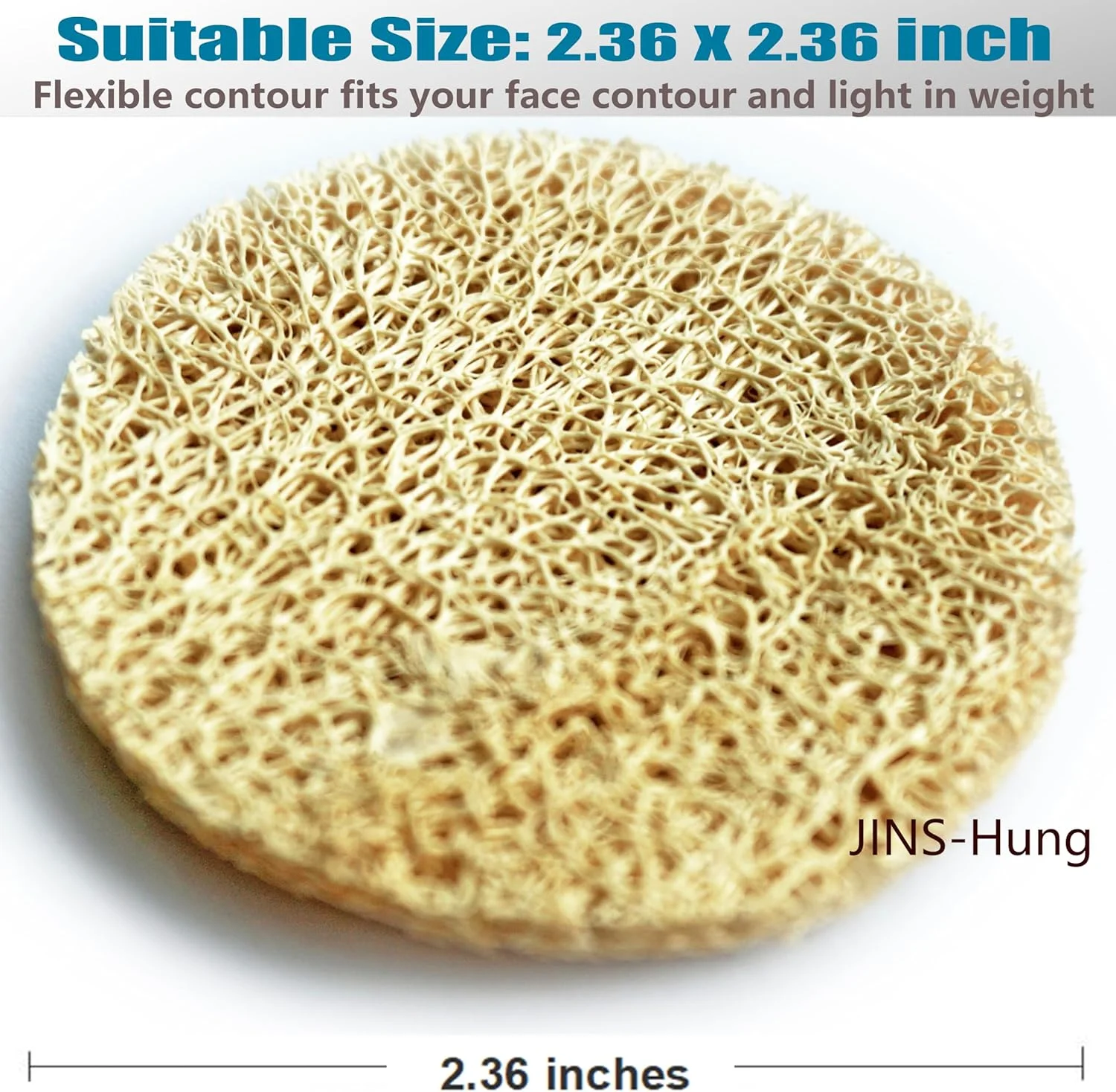 پد لوفا طبیعی لایه بردار صورت، بسته 108 عددی - پد اسکراب صورت و بدن - مناسب حمام، دوش و اسپا - برس اسفنج لوفا - لوفا اسکرابر عمده - پاکسازی پوست برای زنان و مردان