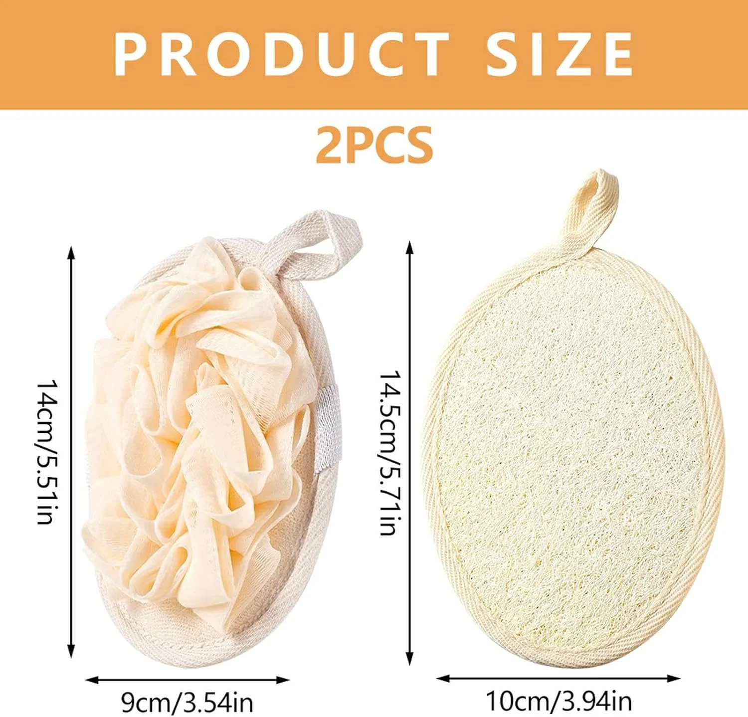 لیف حمام دو نوع، لیف لایه بردار موثر بدن، لیف حمام طبیعی برای بدن و صورت، بسته لیف دو طرفه با توری کف کننده برای حمام، لیف برای مردان و زنان (نوع شماره 2) لیف حمام دو نوع، لیف لایه بردار موثر بدن، لیف حمام طبیعی برای بدن و صورت، بسته لیف دو طرفه با توری کف کننده برای حمام، لیف برای مردان و زنان (نوع شماره 2)