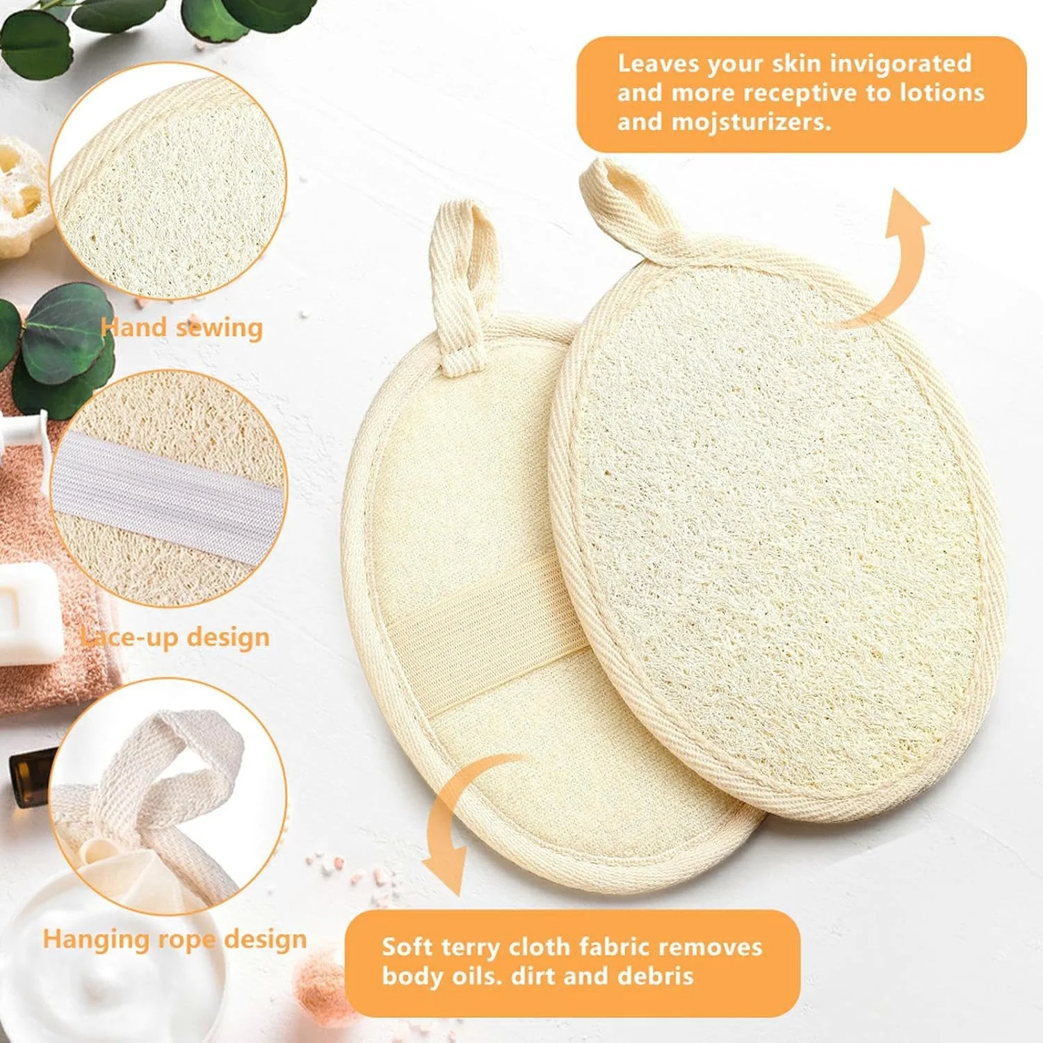 لیف حمام دو نوع، لیف لایه بردار موثر بدن، لیف حمام طبیعی برای بدن و صورت، بسته لیف دو طرفه با توری کف کننده برای حمام، لیف برای مردان و زنان (نوع شماره 2) لیف حمام دو نوع، لیف لایه بردار موثر بدن، لیف حمام طبیعی برای بدن و صورت، بسته لیف دو طرفه با توری کف کننده برای حمام، لیف برای مردان و زنان (نوع شماره 2)