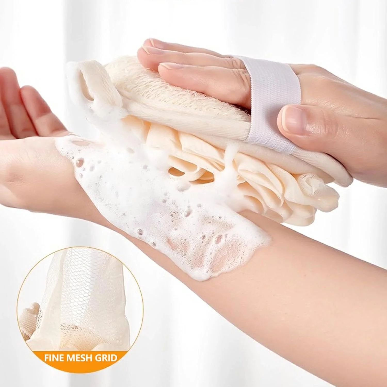 لیف حمام دو نوع، لیف لایه بردار موثر بدن، لیف حمام طبیعی برای بدن و صورت، بسته لیف دو طرفه با توری کف کننده برای حمام، لیف برای مردان و زنان (نوع شماره 2) لیف حمام دو نوع، لیف لایه بردار موثر بدن، لیف حمام طبیعی برای بدن و صورت، بسته لیف دو طرفه با توری کف کننده برای حمام، لیف برای مردان و زنان (نوع شماره 2)