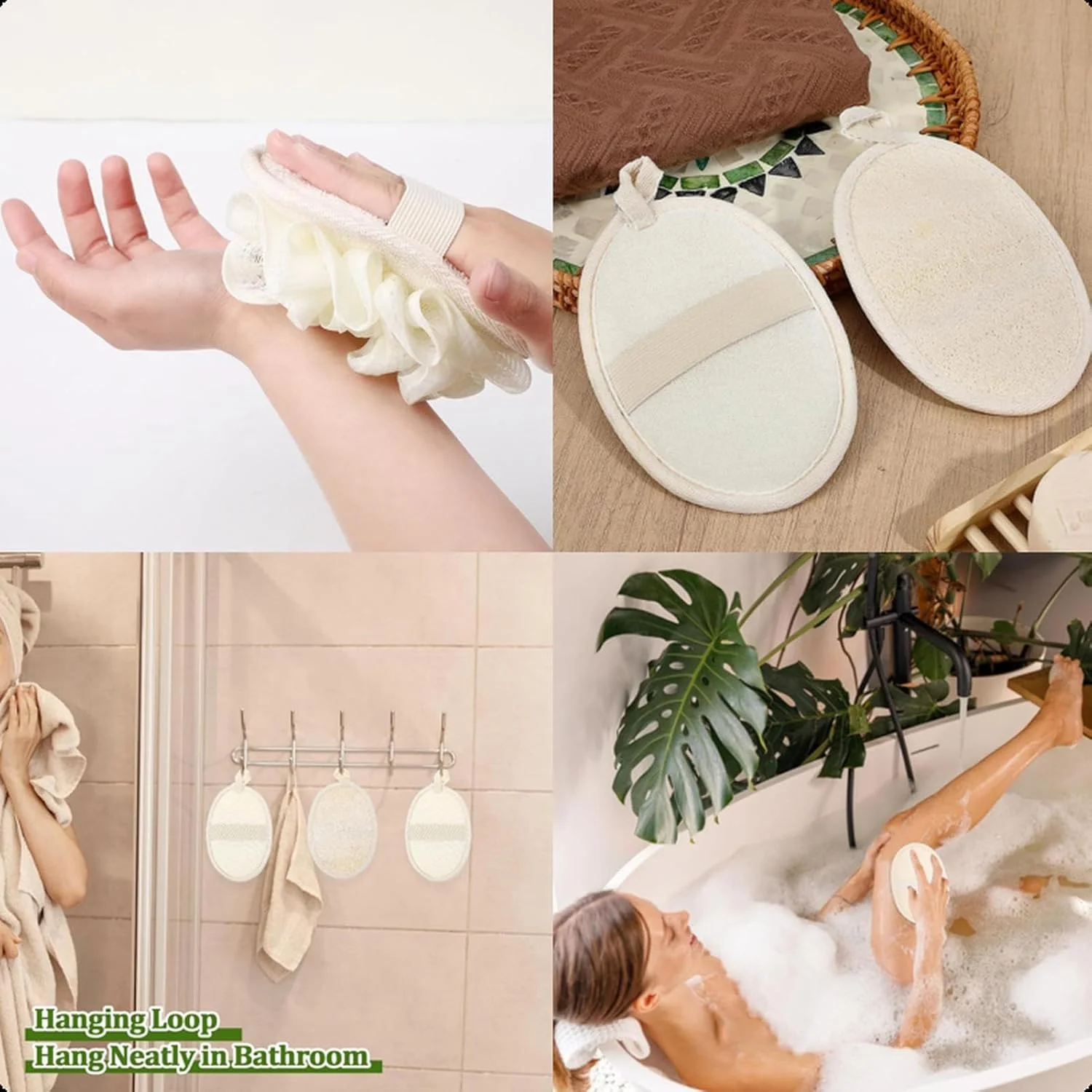 لیف حمام دو نوع، لیف لایه بردار موثر بدن، لیف حمام طبیعی برای بدن و صورت، بسته لیف دو طرفه با توری کف کننده برای حمام، لیف برای مردان و زنان (نوع شماره 2) لیف حمام دو نوع، لیف لایه بردار موثر بدن، لیف حمام طبیعی برای بدن و صورت، بسته لیف دو طرفه با توری کف کننده برای حمام، لیف برای مردان و زنان (نوع شماره 2)