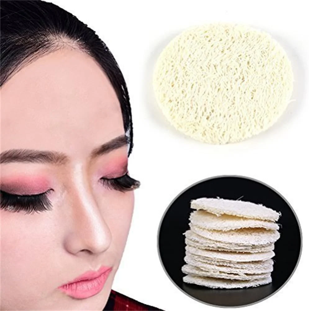 پد لایه بردار طبیعی صورت لیف اسفنجی، برس صورت، پاک کننده آرایش، اسکرابر دوش، از بین برنده پوست مرده، حمام بدن برای آقایان و بانوان، منبع تجدید پذیر - بسته 15 عددی