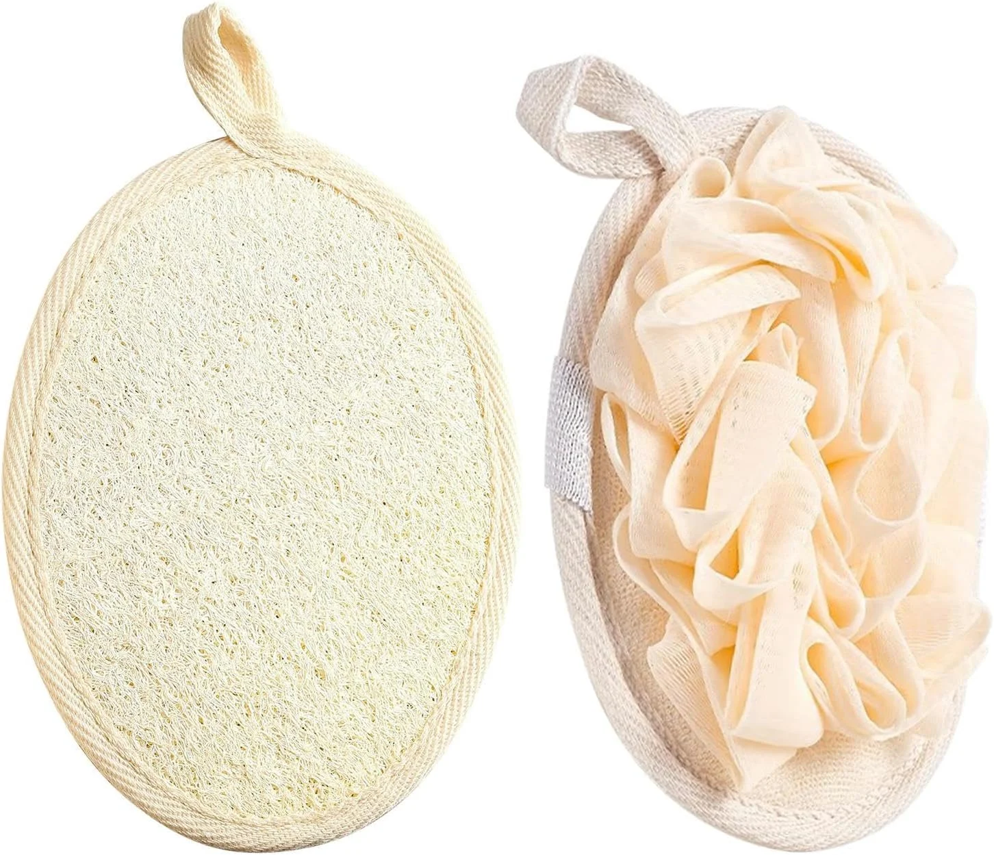 لیف حمام دو نوع، لیف لایه بردار موثر بدن، لیف حمام طبیعی برای بدن و صورت، بسته لیف دو طرفه با توری کف کننده برای حمام، لیف برای مردان و زنان (نوع شماره 2) لیف حمام دو نوع، لیف لایه بردار موثر بدن، لیف حمام طبیعی برای بدن و صورت، بسته لیف دو طرفه با توری کف کننده برای حمام، لیف برای مردان و زنان (نوع شماره 2)