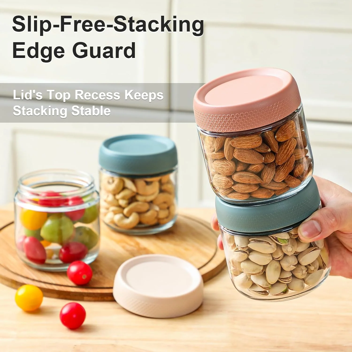 ظروف جو دوسر یک شبه YOUWE7، بسته 6 عددی، شیشه ای با درب های محکم، ظروف سالاد دهان گشاد، ظروف شیشه ای نگهداری مواد غذایی برای تنقلات، ماست، ادویه، شکر (بسته 6 عددی - 300 میلی لیتر) ظروف جو دوسر یک شبه YOUWE7، بسته 6 عددی، شیشه ای با درب های محکم، ظروف سالاد دهان گشاد، ظروف شیشه ای نگهداری مواد غذایی برای تنقلات، ماست، ادویه، شکر (بسته 6 عددی - 300 میلی لیتر)