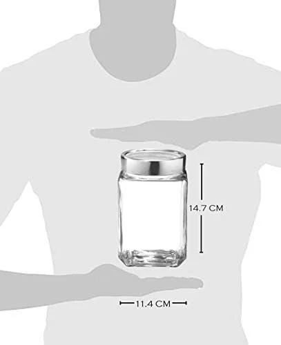 ظرف شیشه ای مکعبی Treo by Milton، حجم 1200 میلی لیتر، تک عددی