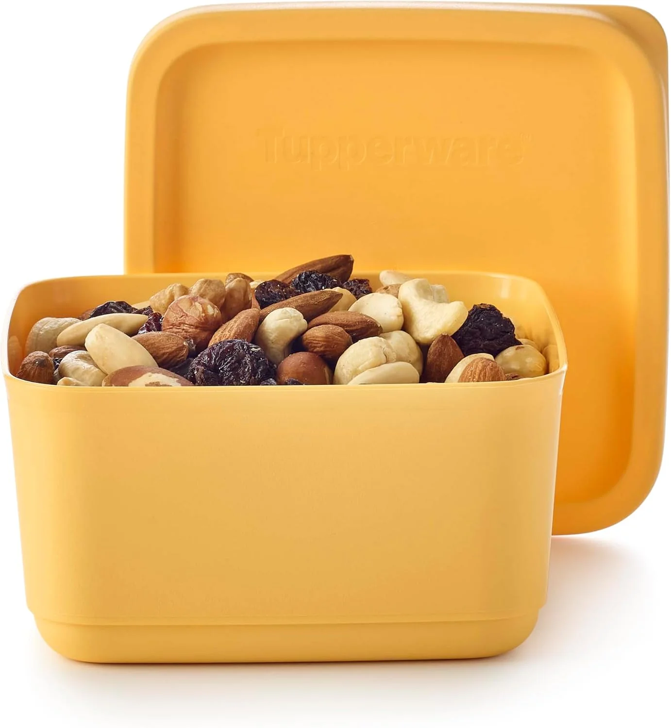 ظرف نگهداری مکعبی تاپرور مدل Essentials Cubix، ظرفیت 650 میلی لیتر، زرد