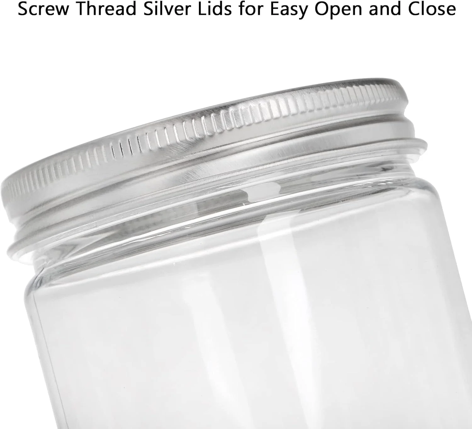 ظروف ادویه پلاستیکی تبری، بسته 16 عددی، بطری و ظروف درب دار 500 میلی لیتری استوانه ای شفاف برای نگهداری مواد غذایی و مصارف خانگی