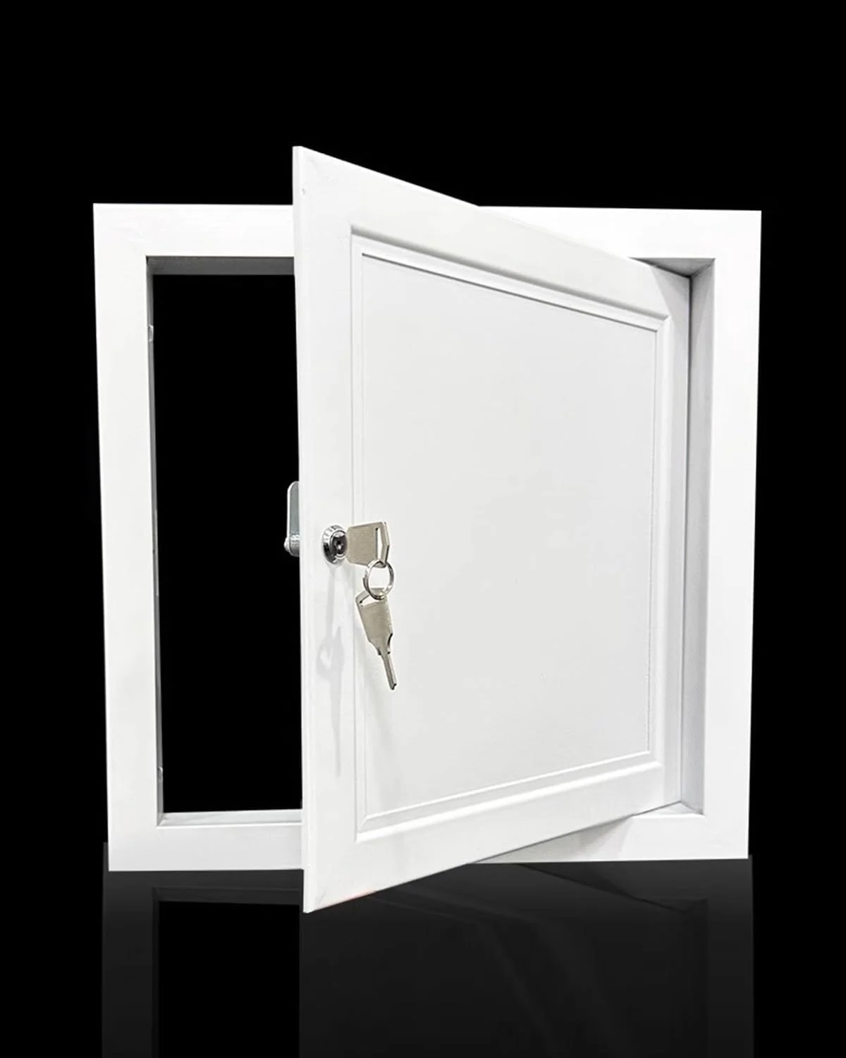 درب دسترسی، پنل دسترسی فلزی با قفل، پوشش دریچه بازشو مخفی برای دیوار خشک/سیم کشی لوله/فضای خزنده/برق، دریچه بازرسی نصب شده همسطح (300mmx540mm/11.8inx21.3in)