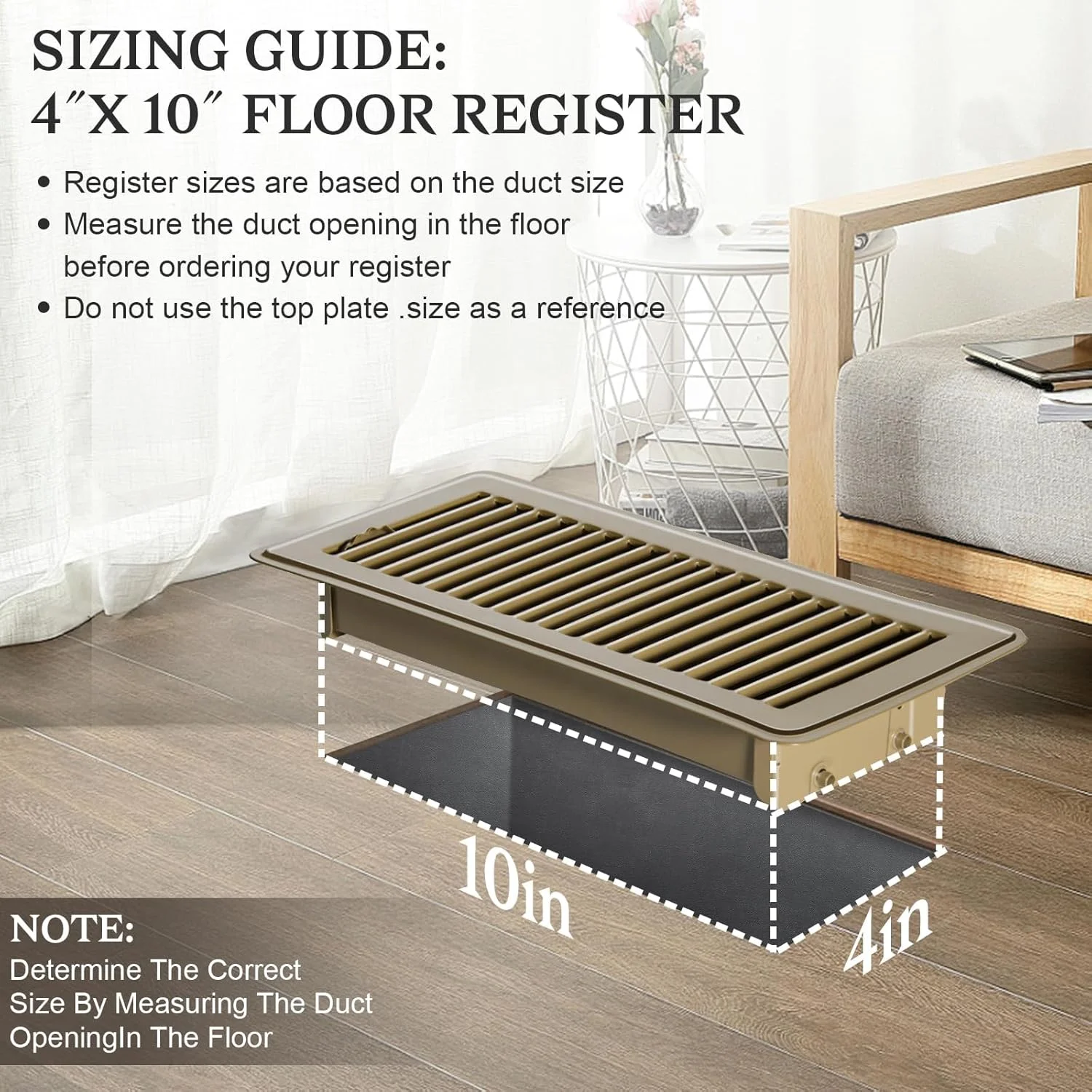 دریچه کف BIGTHREE، پوشش دریچه کف RV، پوشش دریچه فلزی سنگین با دمپر برای کف، دیوار و سقف، مناسب برای سیستم های تهویه مطبوع خانگی و RV دریچه کف BIGTHREE، پوشش دریچه کف RV، پوشش دریچه فلزی سنگین با دمپر برای کف، دیوار و سقف، مناسب برای سیستم های تهویه مطبوع خانگی و RV