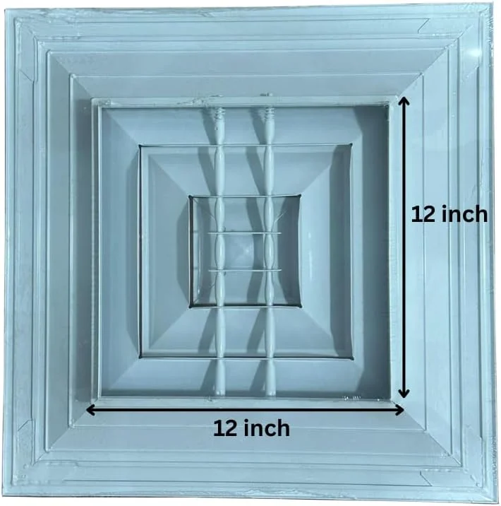 دریچه برگشت هوا آلومینیومی، پوشش دریچه برگشت هوا برای سیستم تهویه مطبوع، گریل کانال HVAC سنگین برای دیوار و سقف | مقاوم در برابر زنگ زدگی، جریان هوای بالا، نصب آسان پخش کننده برگشت هوا - KYLAQ (12''X12'' RETURN) دریچه برگشت هوا آلومینیومی، پوشش دریچه برگشت هوا برای سیستم تهویه مطبوع، گریل کانال HVAC سنگین برای دیوار و سقف | مقاوم در برابر زنگ زدگی، جریان هوای بالا، نصب آسان پخش کننده برگشت هوا - KYLAQ (12''X12'' RETURN)