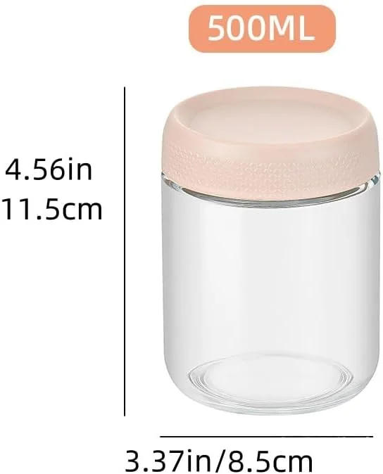 Strayelf 6 Pack Overnight Oats Jars,Storage Glass Jar,Wide Mouth Mason Jars, for Yogurt, Snacks, And Spices,with Airtight Lids,500ml Reusable, BPA-Free Containers for Kitchen Pantry Organization Strayelf 6 Pack Overnight Oats Jars,Storage Glass Jar,Wide Mouth Mason Jars, for Yogurt, Snacks, And Spices,with Airtight Lids,500ml Reusable, BPA-Free Containers for Kitchen Pantry Organization