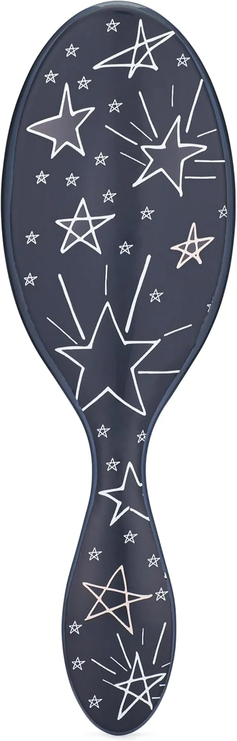 برس موی خیس کودکانه - برس باز کننده گره مو - کهکشانی - برس باز کننده گره موی میدی با موهای فوق العاده نرم IntelliFlex که به راحتی از بین گره ها عبور می کند - شانه بدون درد برای انواع مو