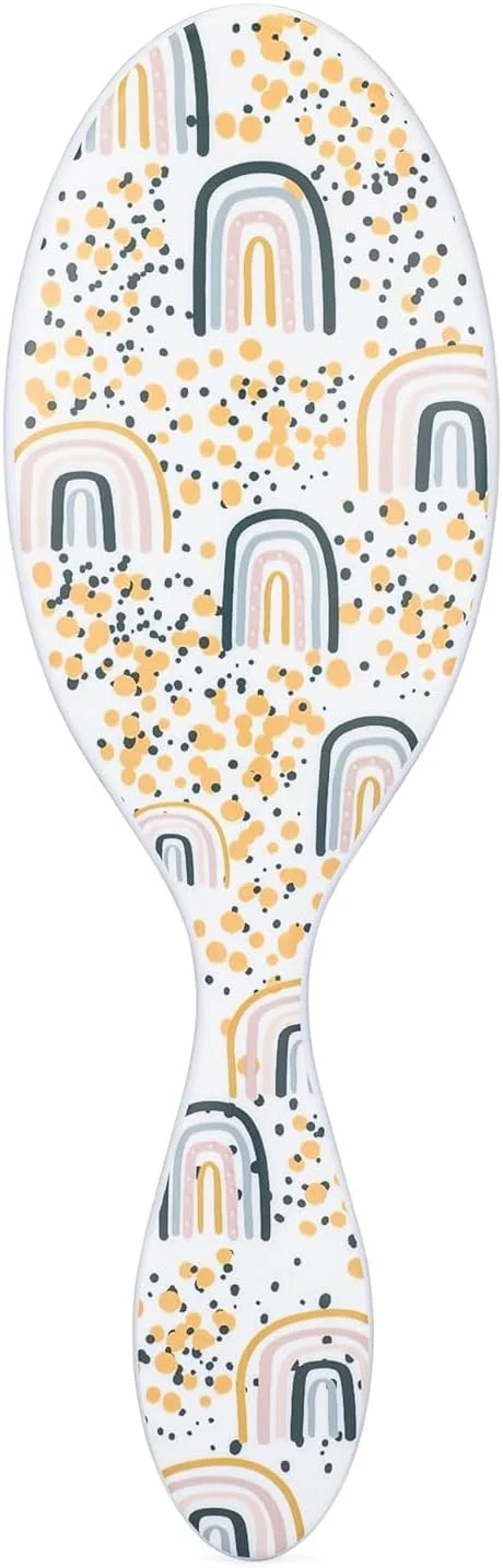 برس موی خیس کودکانه - برس باز کننده گره مو رنگین کمانی با پرزهای فوق العاده نرم Intelliflex که به راحتی از بین گره ها عبور می کند، شانه بدون درد برای انواع مو