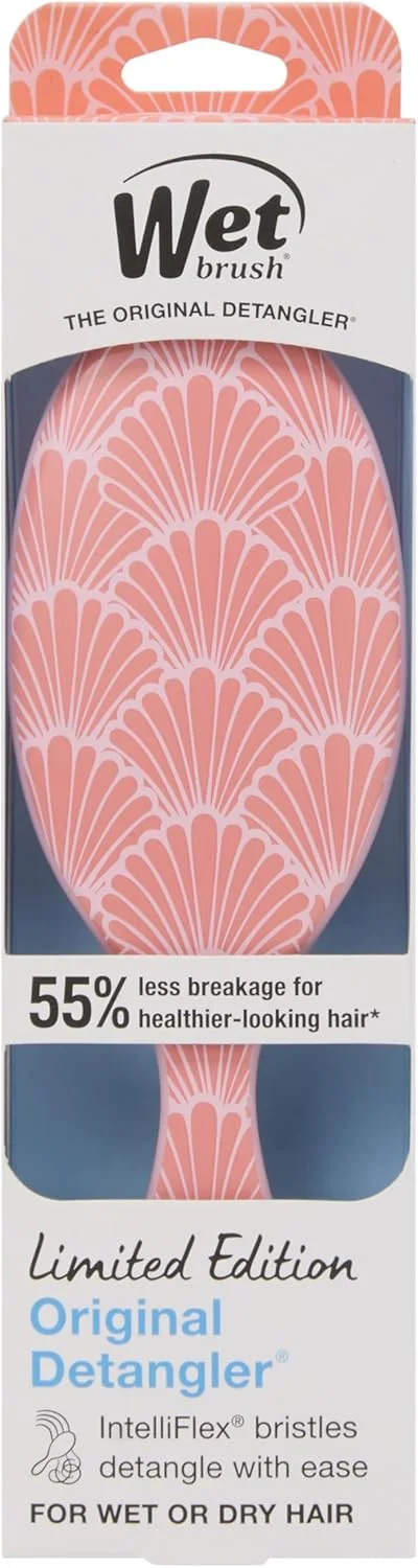 برس مو خیس اورجینال دیتانگلر، آفتاب و صدف (Coastal Charm) - موهای فوق العاده نرم IntelliFlex - برس باز کننده گره مو به راحتی از بین گره ها برای انواع مو (خشک و خیس) - زنان و مردان برس مو خیس اورجینال دیتانگلر، آفتاب و صدف (Coastal Charm) - موهای فوق العاده نرم IntelliFlex - برس باز کننده گره مو به راحتی از بین گره ها برای انواع مو (خشک و خیس) - زنان و مردان