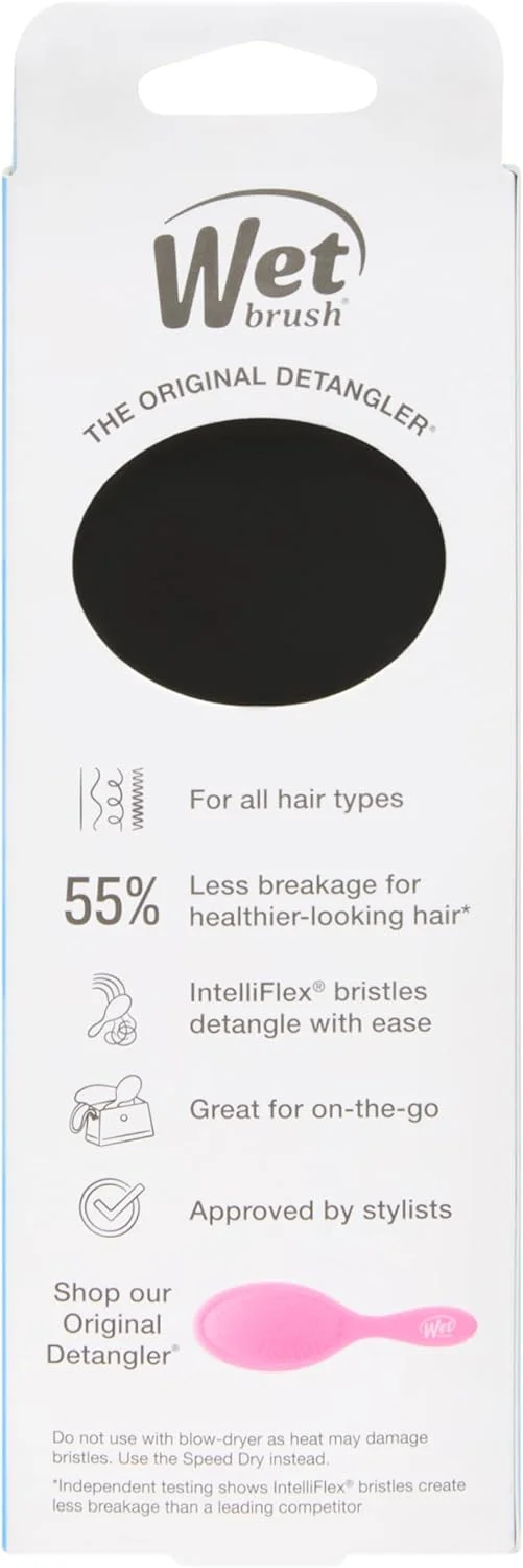 برس موی کوچک باز کننده گره وت براش، مشکی فراست - برس مسافرتی باز کننده گره مو - موهای نرم و انعطاف پذیر IntelliFlex به راحتی از بین گره ها عبور می کنند - بدون درد - مناسب برای انواع مو برس موی کوچک باز کننده گره وت براش، مشکی فراست - برس مسافرتی باز کننده گره مو - موهای نرم و انعطاف پذیر IntelliFlex به راحتی از بین گره ها عبور می کنند - بدون درد - مناسب برای انواع مو