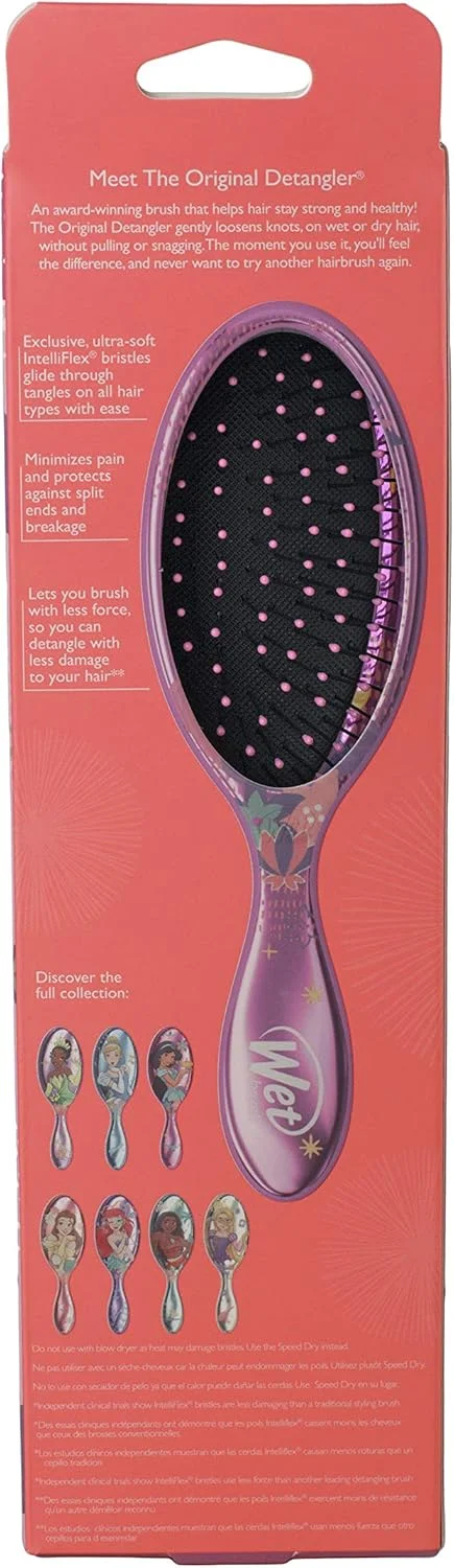 برس مو خیس دیزنی اورجینال مدل باز کننده گره مو پرنسس با تمام وجود - یاس، بنفش تیره - مناسب انواع مو - موهای نرم و منعطف IntelliFlex به راحتی از بین گره ها عبور می کنند برس مو خیس دیزنی اورجینال مدل باز کننده گره مو پرنسس با تمام وجود - یاس، بنفش تیره - مناسب انواع مو - موهای نرم و منعطف IntelliFlex به راحتی از بین گره ها عبور می کنند