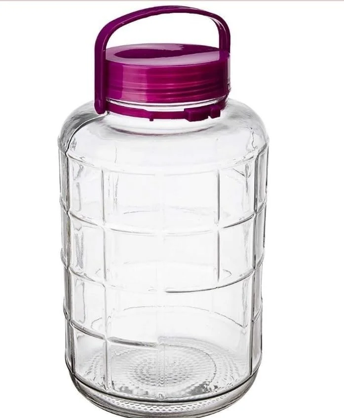 ست 2 عددی ظروف شیشه ای درب دار (8 لیتری) مناسب برای نگهداری ترشی، برنج، آرد، پاستا، آبنبات، تشویقی سگ، تنقلات و موارد دیگر - ظروف شیشه ای برای سازماندهی آشپزخانه و انبار