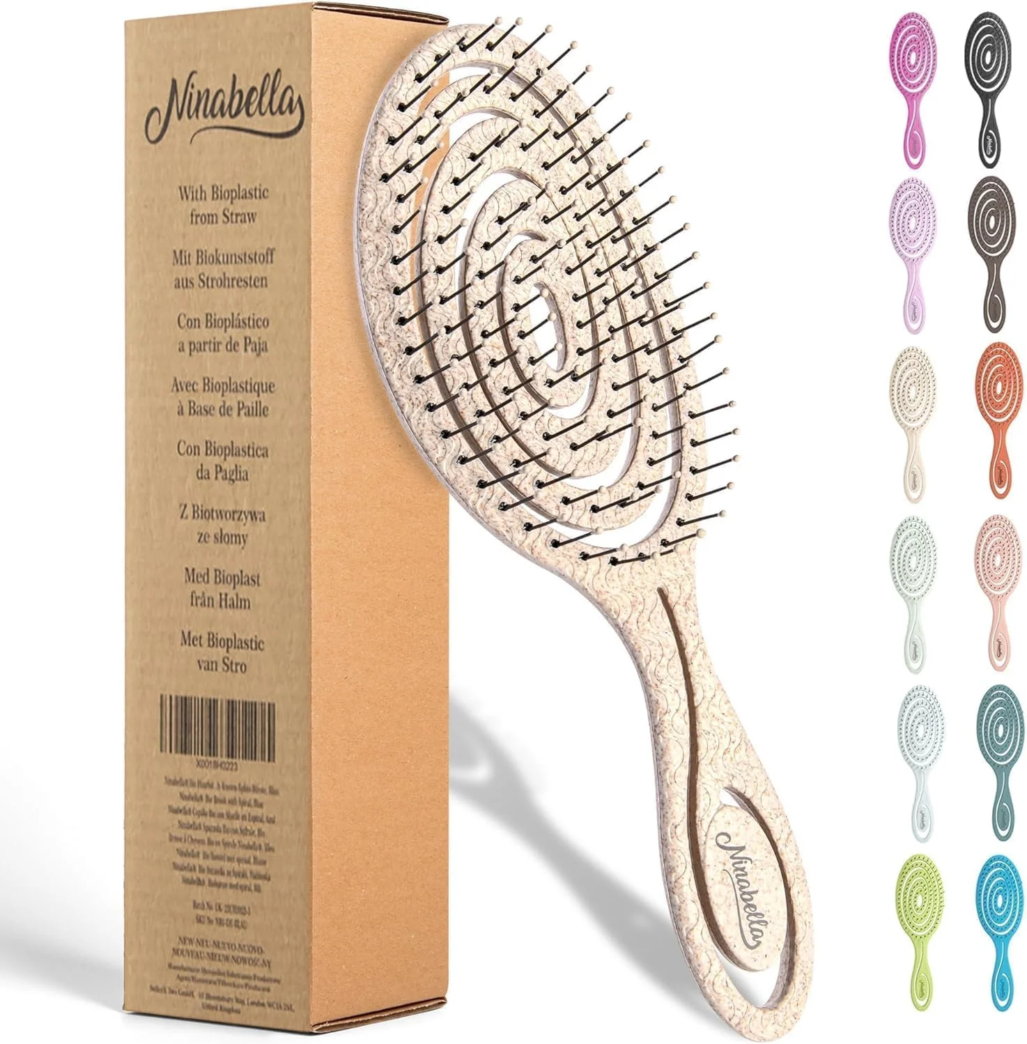 برس باز کننده گره موی ارگانیک تلفون برای زنان، مردان و کودکان - موها را نمی کشد - برس های صاف کننده مو برای موهای صاف، مجعد و خیس - برس موی مارپیچی منحصر به فرد (طبیعی) برس باز کننده گره موی ارگانیک تلفون برای زنان، مردان و کودکان - موها را نمی کشد - برس های صاف کننده مو برای موهای صاف، مجعد و خیس - برس موی مارپیچی منحصر به فرد (طبیعی)