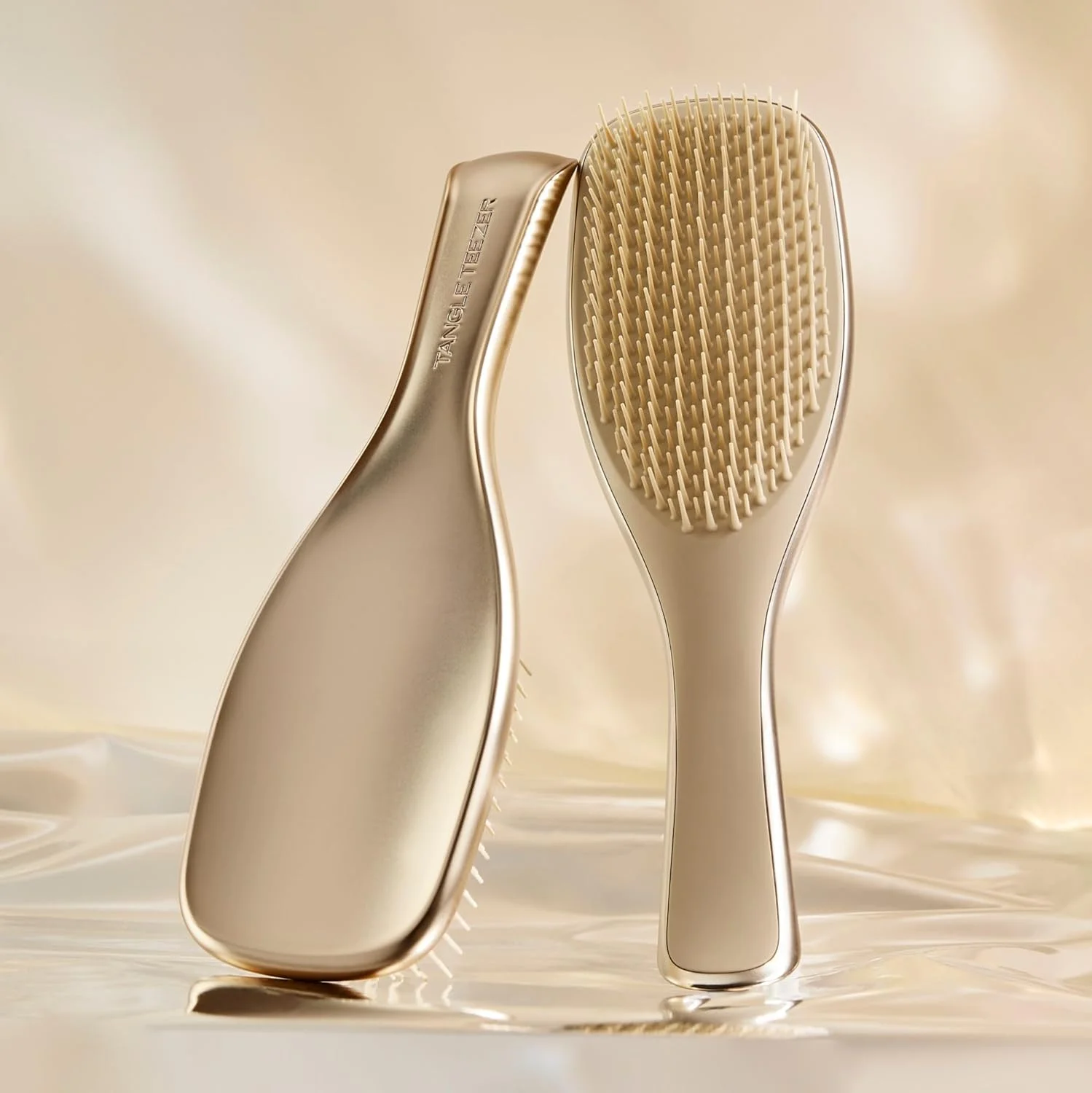 برس باز کننده گره مو Tangle Teezer مدل Ultimate Detangler رنگ کروم- طلایی شامپاین