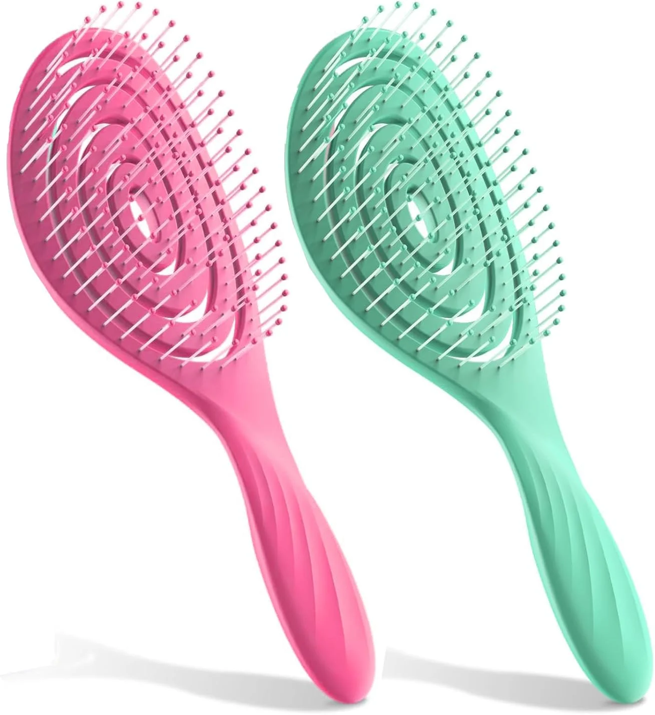 برس مو Purfex، ست 2 عددی برس گره باز کن سازگار با محیط زیست با موهای نرم برای موهای فر، صاف، مشکی طبیعی، زنان، مردان، کودکان، موهای خیس و خشک برس مو Purfex، ست 2 عددی برس گره باز کن سازگار با محیط زیست با موهای نرم برای موهای فر، صاف، مشکی طبیعی، زنان، مردان، کودکان، موهای خیس و خشک