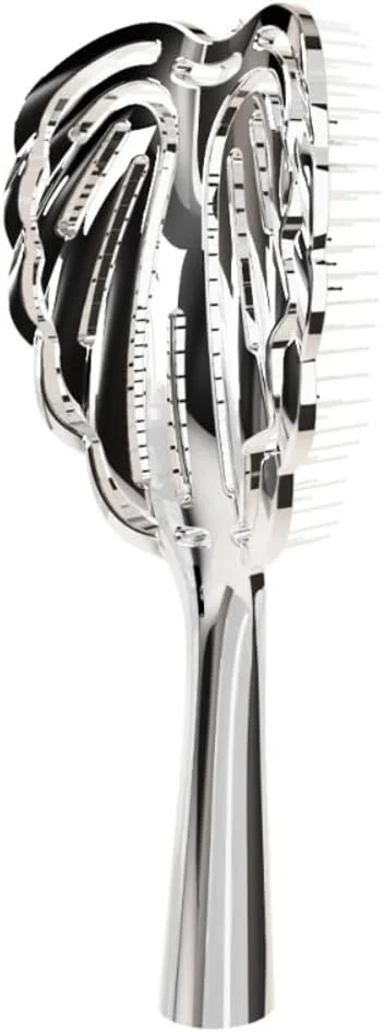 برس موی فر Strailine Bounce، برس موی خیس، شانه حالت دهنده، برس فر باز کننده گره (نقره ای) برس موی فر Strailine Bounce، برس موی خیس، شانه حالت دهنده، برس فر باز کننده گره (نقره ای)