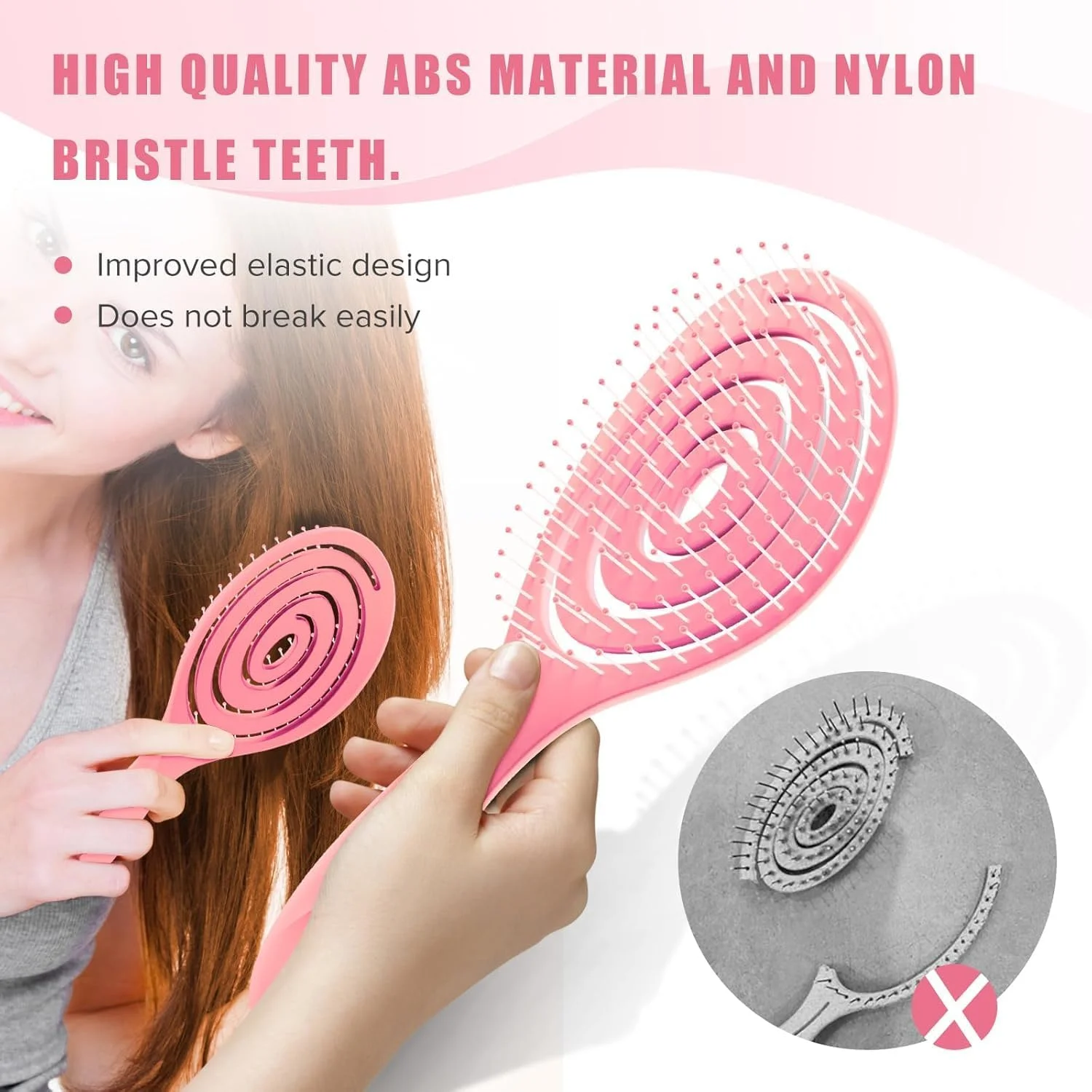 برس مو Purfex، ست 2 عددی برس گره باز کن سازگار با محیط زیست با موهای نرم برای موهای فر، صاف، مشکی طبیعی، زنان، مردان، کودکان، موهای خیس و خشک برس مو Purfex، ست 2 عددی برس گره باز کن سازگار با محیط زیست با موهای نرم برای موهای فر، صاف، مشکی طبیعی، زنان، مردان، کودکان، موهای خیس و خشک