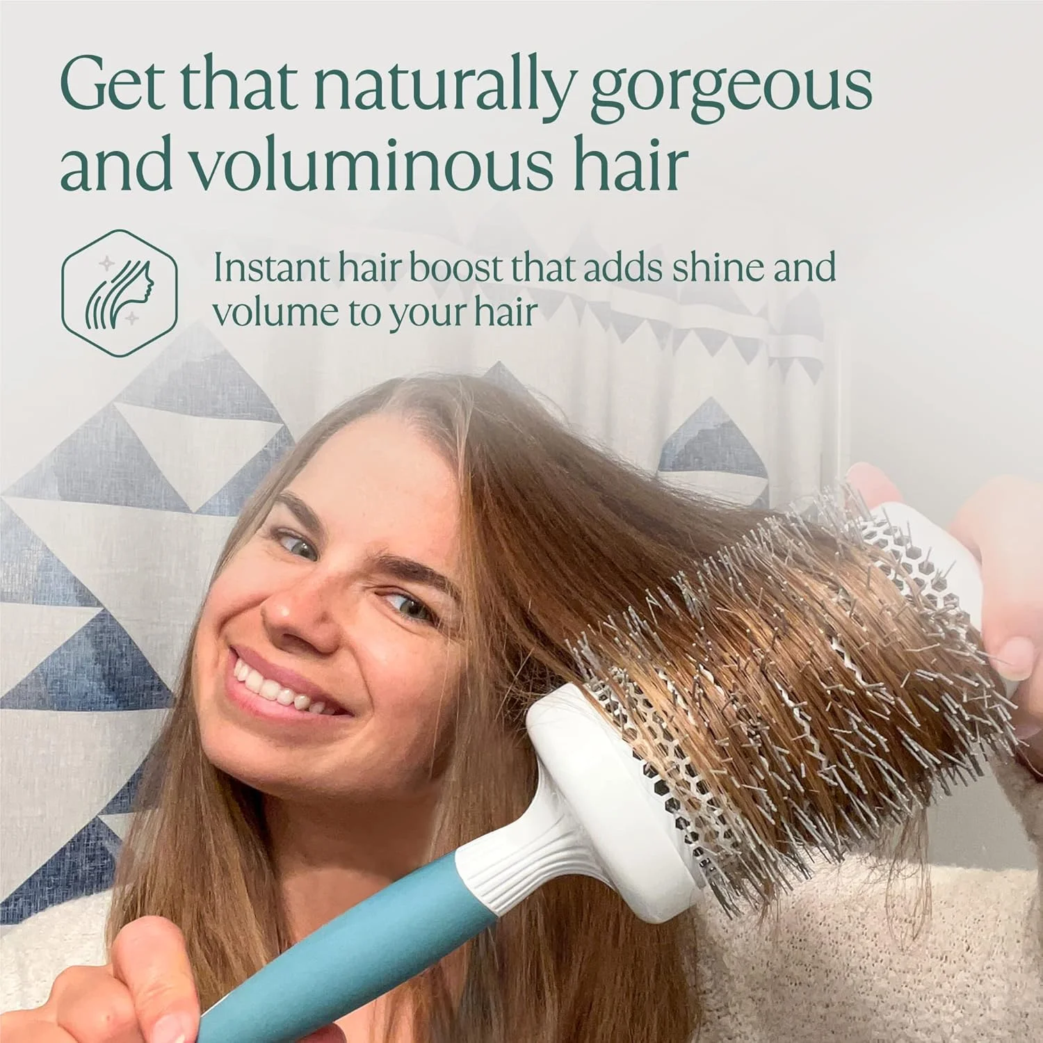 برس گرد بزرگ اوسنسیا - برس موی سرامیکی یونی برای آرایشگاه های دقیق و شیک - برس حرفه ای برای زنان و مردان - 53 میلی متر برس گرد بزرگ اوسنسیا - برس موی سرامیکی یونی برای آرایشگاه های دقیق و شیک - برس حرفه ای برای زنان و مردان - 53 میلی متر