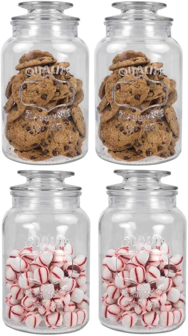 استار ورک - ظرف شیشه ای شفاف 1500 میلی لیتری با درب - ظروف شیشه ای درب دار آشپزخانه برای نگهداری مواد غذایی (3 عدد) استار ورک - ظرف شیشه ای شفاف 1500 میلی لیتری با درب - ظروف شیشه ای درب دار آشپزخانه برای نگهداری مواد غذایی (3 عدد)