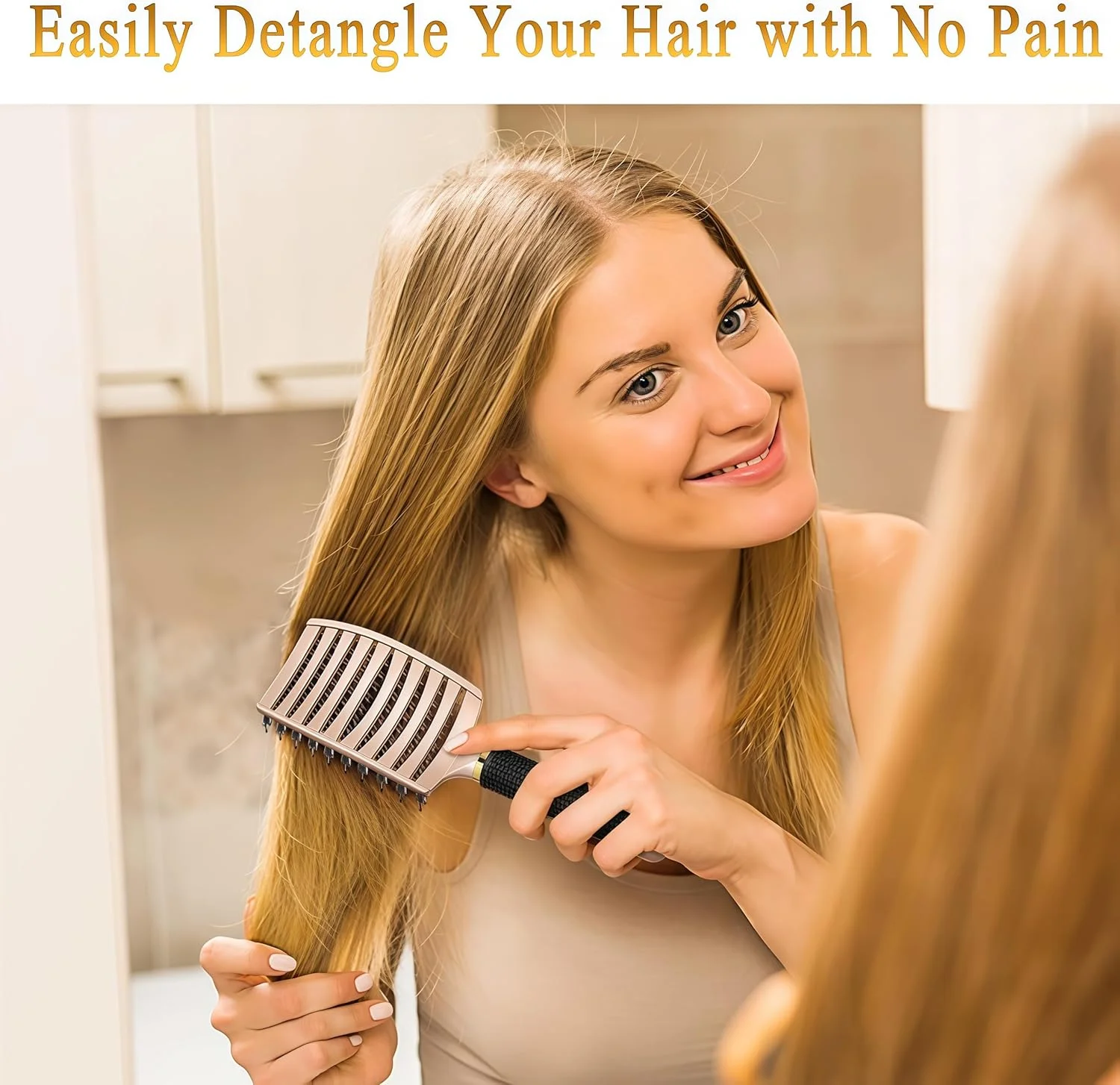 برس موی باز کننده گره لولوتزی، برس نرم برای موهای فر، صاف، خیس و خشک، شانه موی ملایم برای زنان، مردان، کودکان و نوزادان