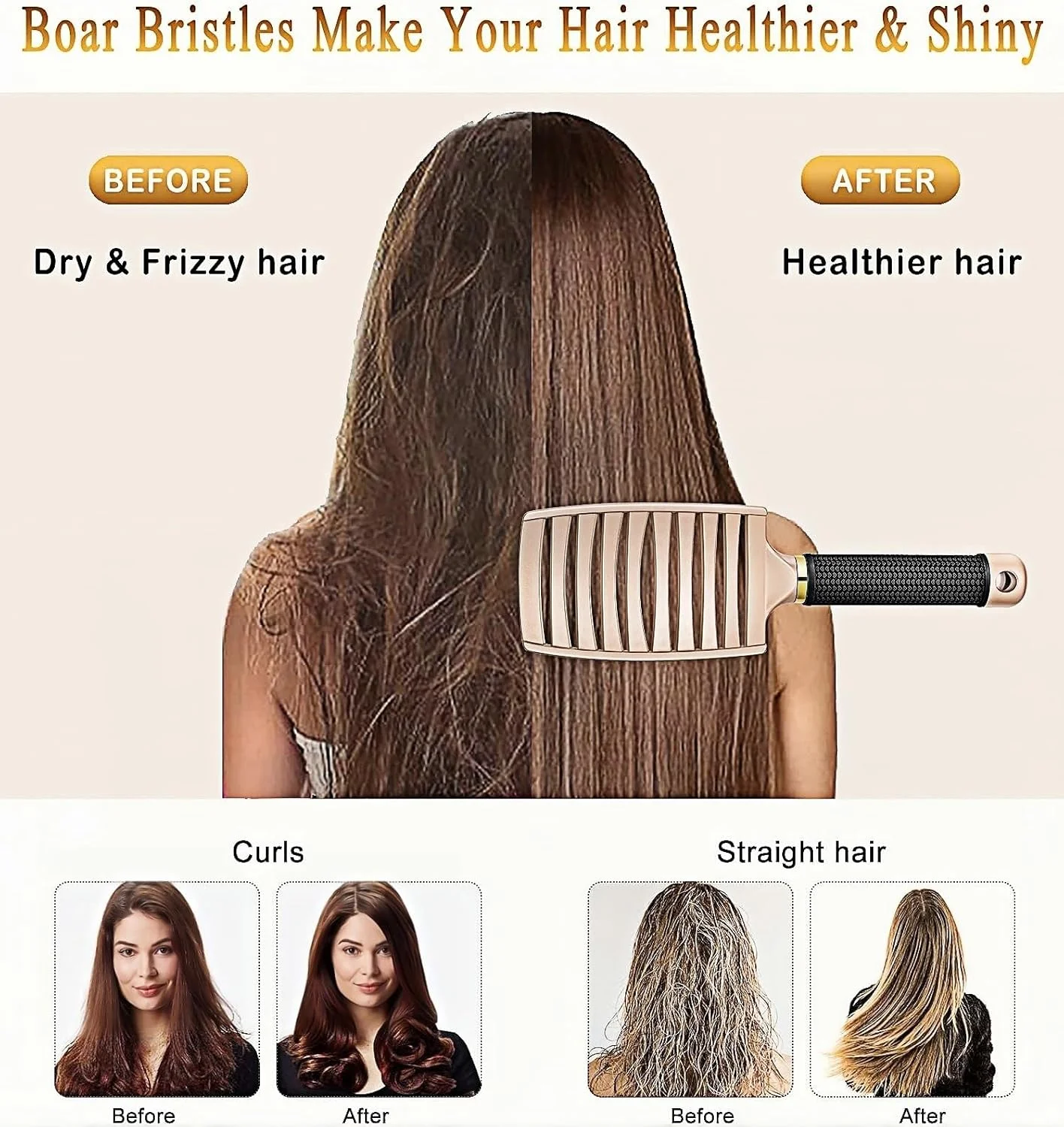 برس موی باز کننده گره لولوتزی، برس نرم برای موهای فر، صاف، خیس و خشک، شانه موی ملایم برای زنان، مردان، کودکان و نوزادان