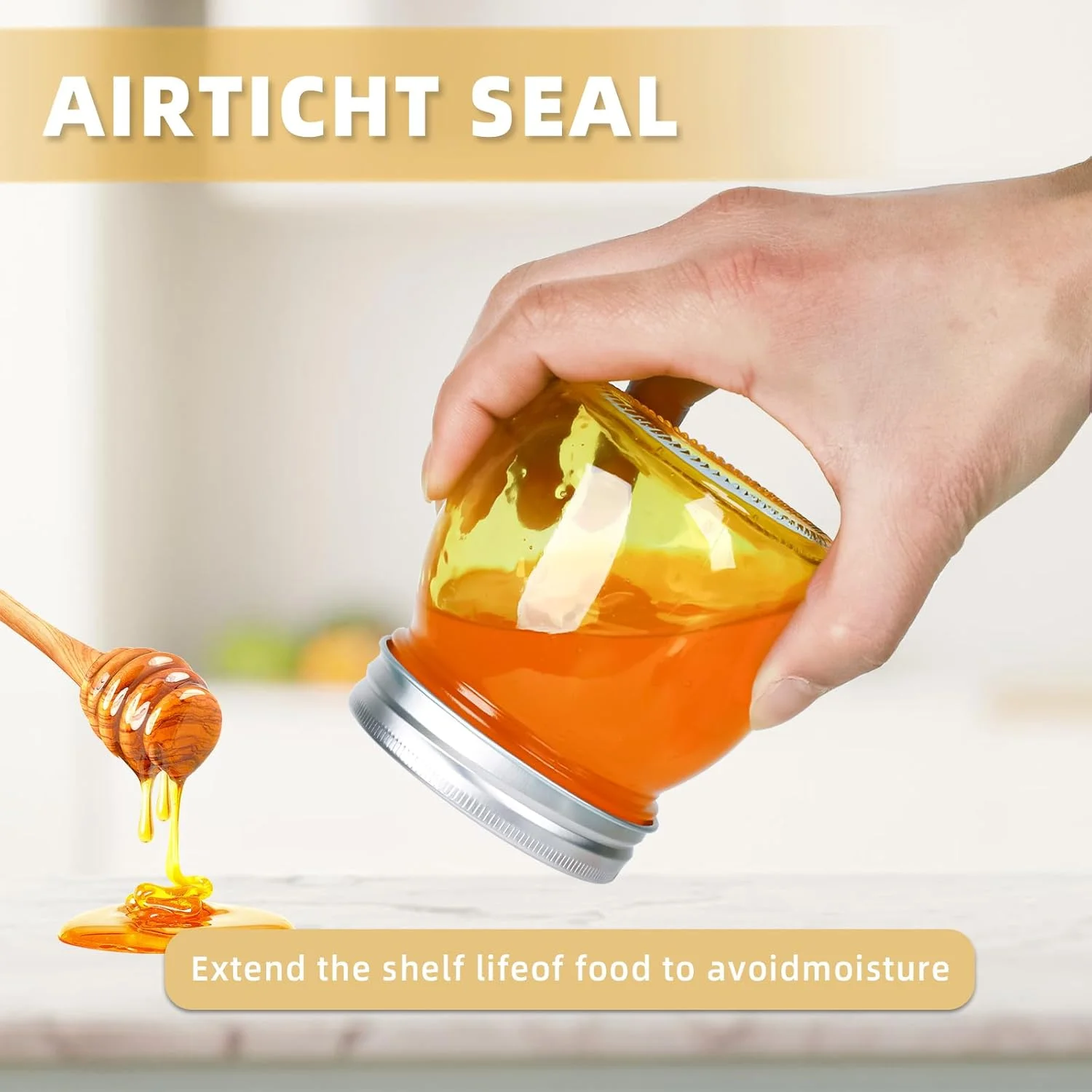 ست 12 عددی شیشه های دهان گشاد 300 میلی لیتری SKYLINK با درب و حلقه های محکم، شیشه های کنسرو برای مربا، عسل، ژله، سس، نگهداری ادویه جات، هدیه عروسی و جشن، نگهداری مواد غذایی و کاردستی