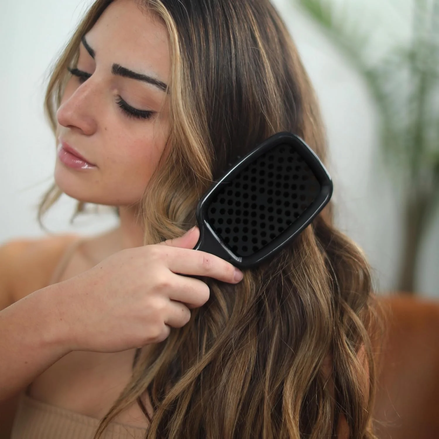 برس موی باز کننده گره مو خیس و خشک FHI HEAT Unbrush، مشکی