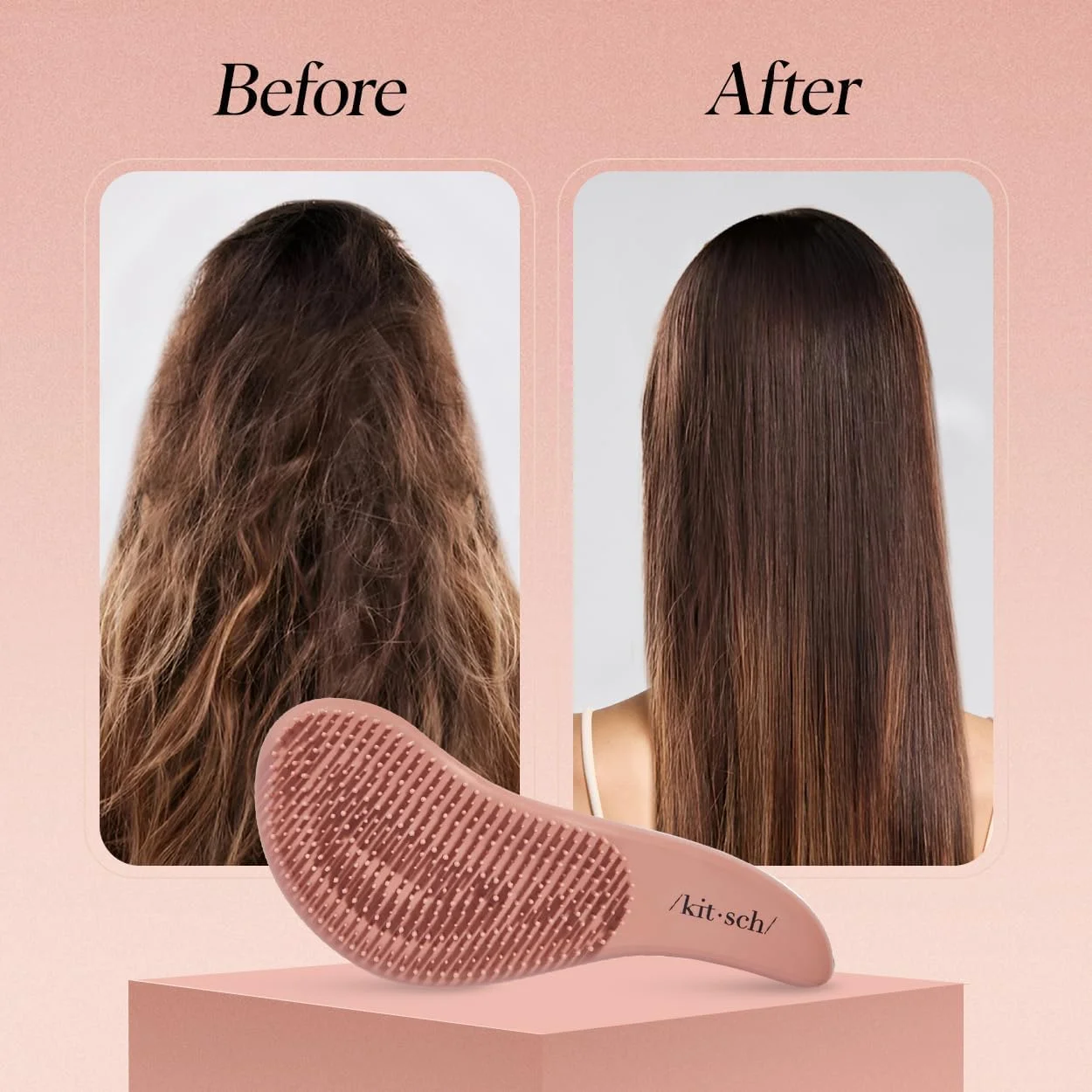برس باز کننده گره مو کیچ، مناسب موهای فر یا صاف، موهای خیس و خشک، برس باز کننده گره با دندانه های انعطاف پذیر، برس مو برای زنان و مردان، بزرگسالان و کودکان، برای حمام و مسافرت - تراکوتا برس باز کننده گره مو کیچ، مناسب موهای فر یا صاف، موهای خیس و خشک، برس باز کننده گره با دندانه های انعطاف پذیر، برس مو برای زنان و مردان، بزرگسالان و کودکان، برای حمام و مسافرت - تراکوتا