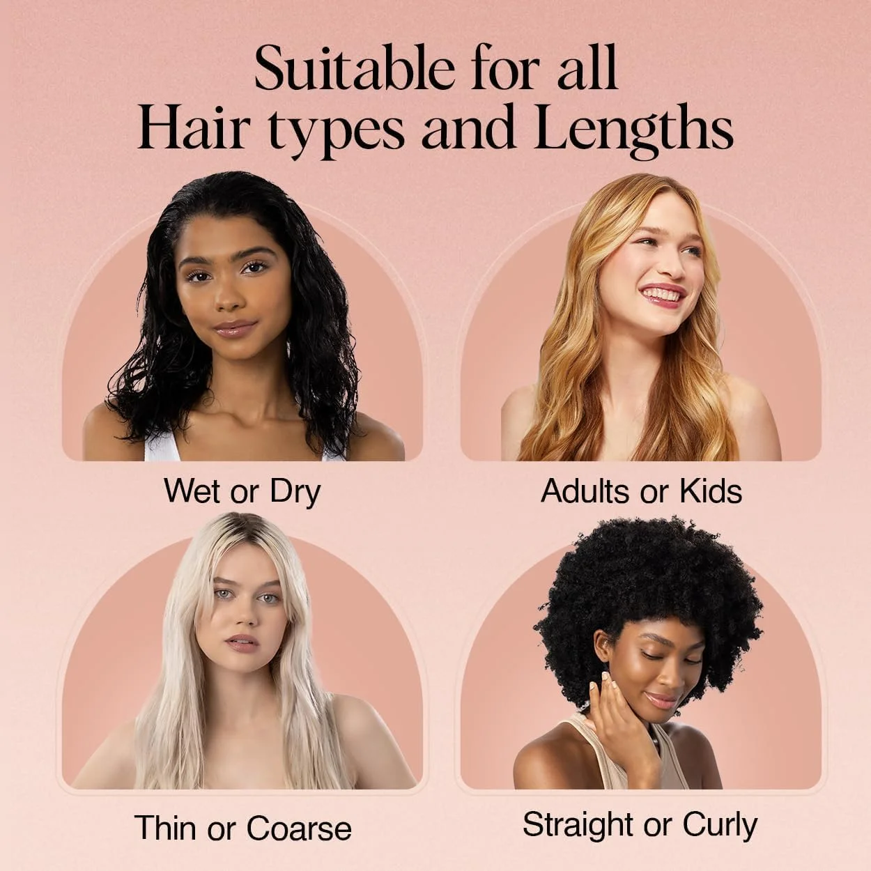 برس باز کننده گره مو کیچ، مناسب موهای فر یا صاف، موهای خیس و خشک، برس باز کننده گره با دندانه های انعطاف پذیر، برس مو برای زنان و مردان، بزرگسالان و کودکان، برای حمام و مسافرت - تراکوتا برس باز کننده گره مو کیچ، مناسب موهای فر یا صاف، موهای خیس و خشک، برس باز کننده گره با دندانه های انعطاف پذیر، برس مو برای زنان و مردان، بزرگسالان و کودکان، برای حمام و مسافرت - تراکوتا